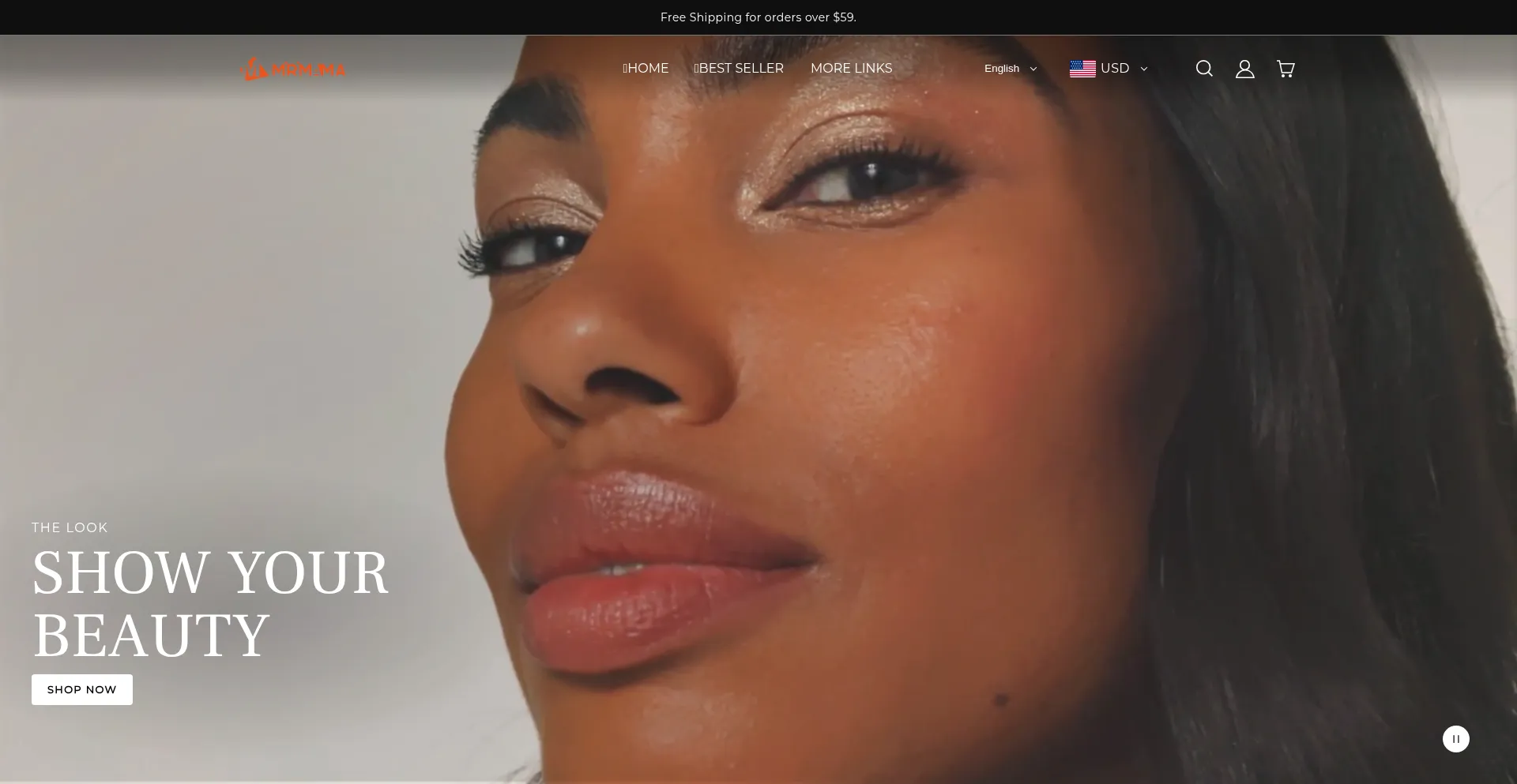 Website screenshot of Mirimama.com