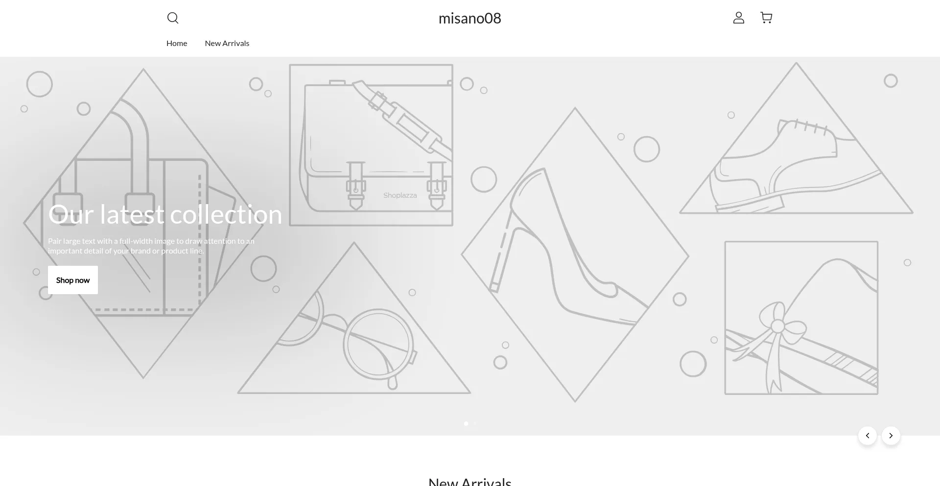 Website screenshot of Misano08.myshoplaza.com