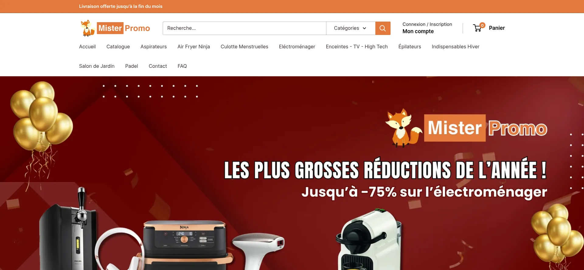 Website screenshot of Mister-promo.com
