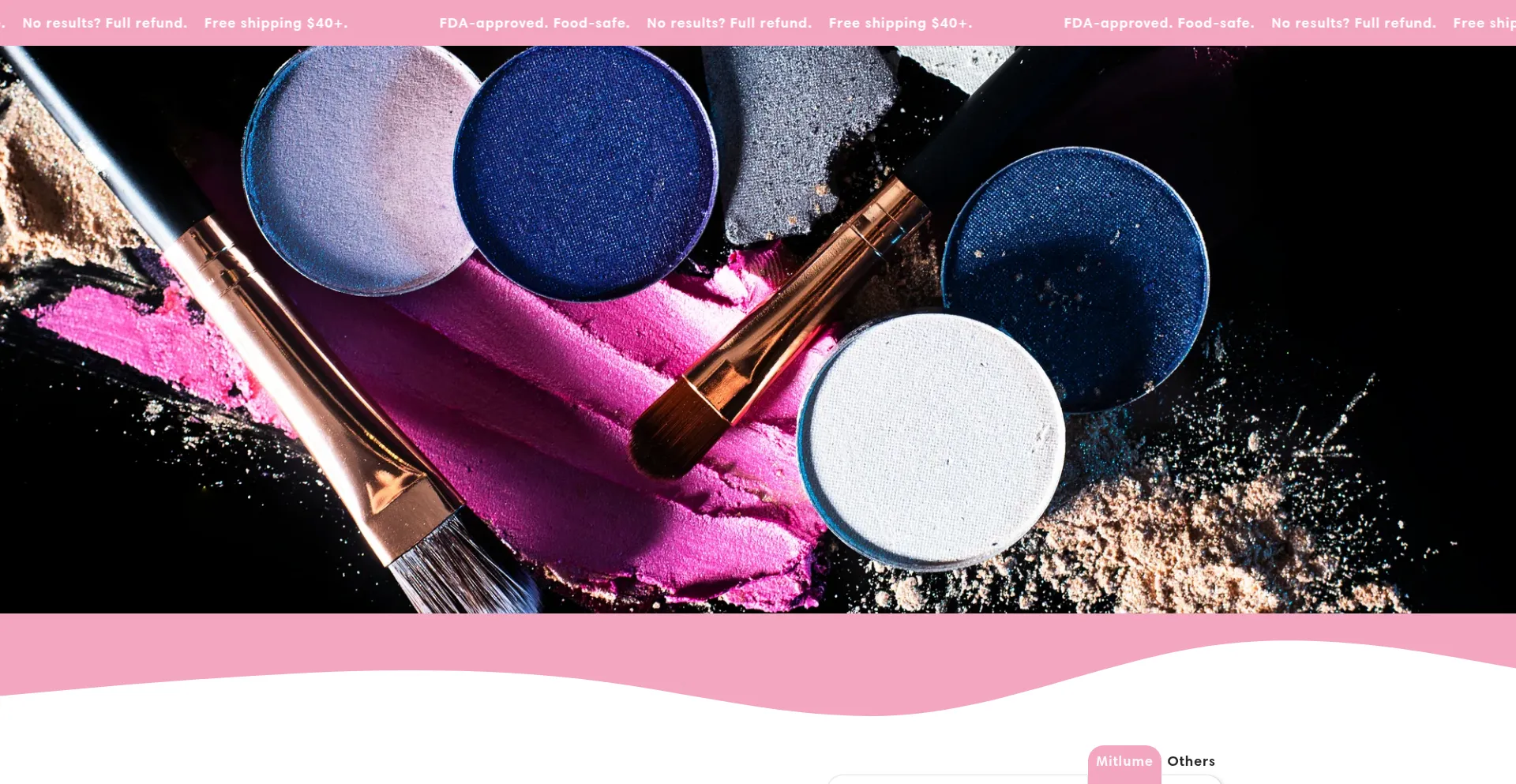 Website screenshot of Mitlume.com