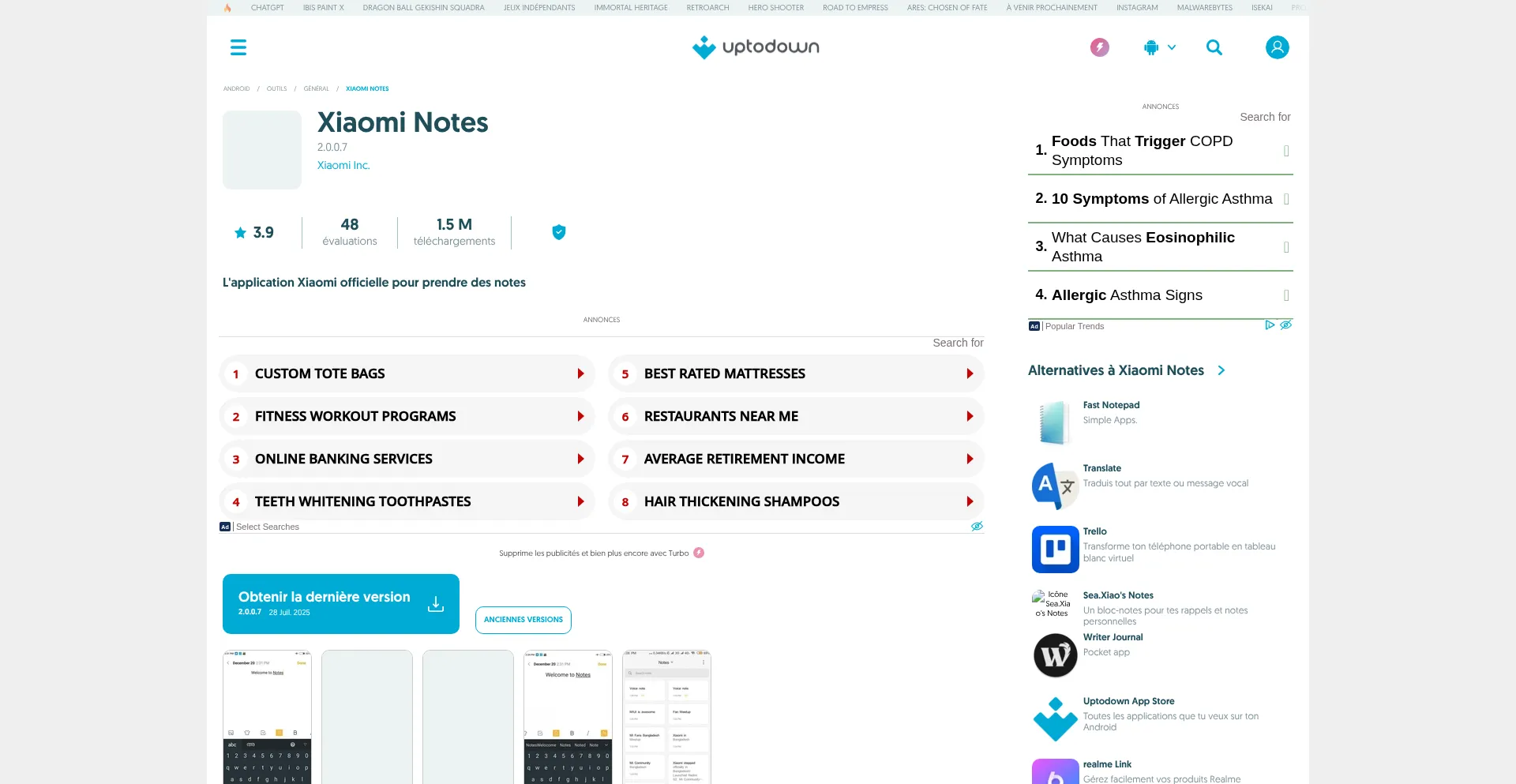 Miui-notes.fr.uptodown.com é Seguro e Confiável?