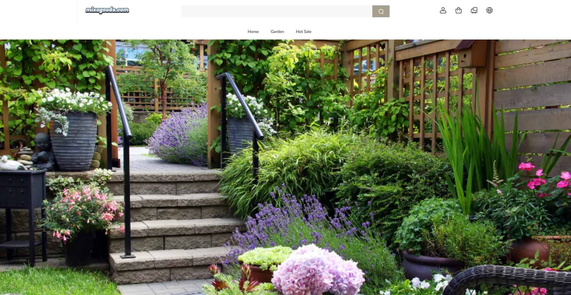 Website screenshot of Mixogoods.com