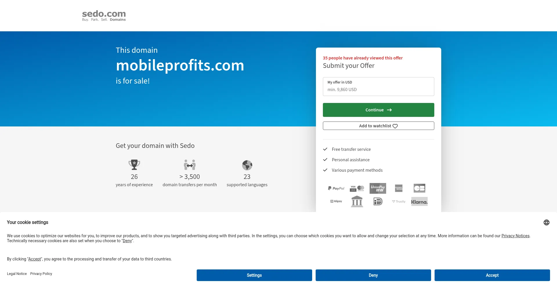 Mobileprofits.com Screenshot