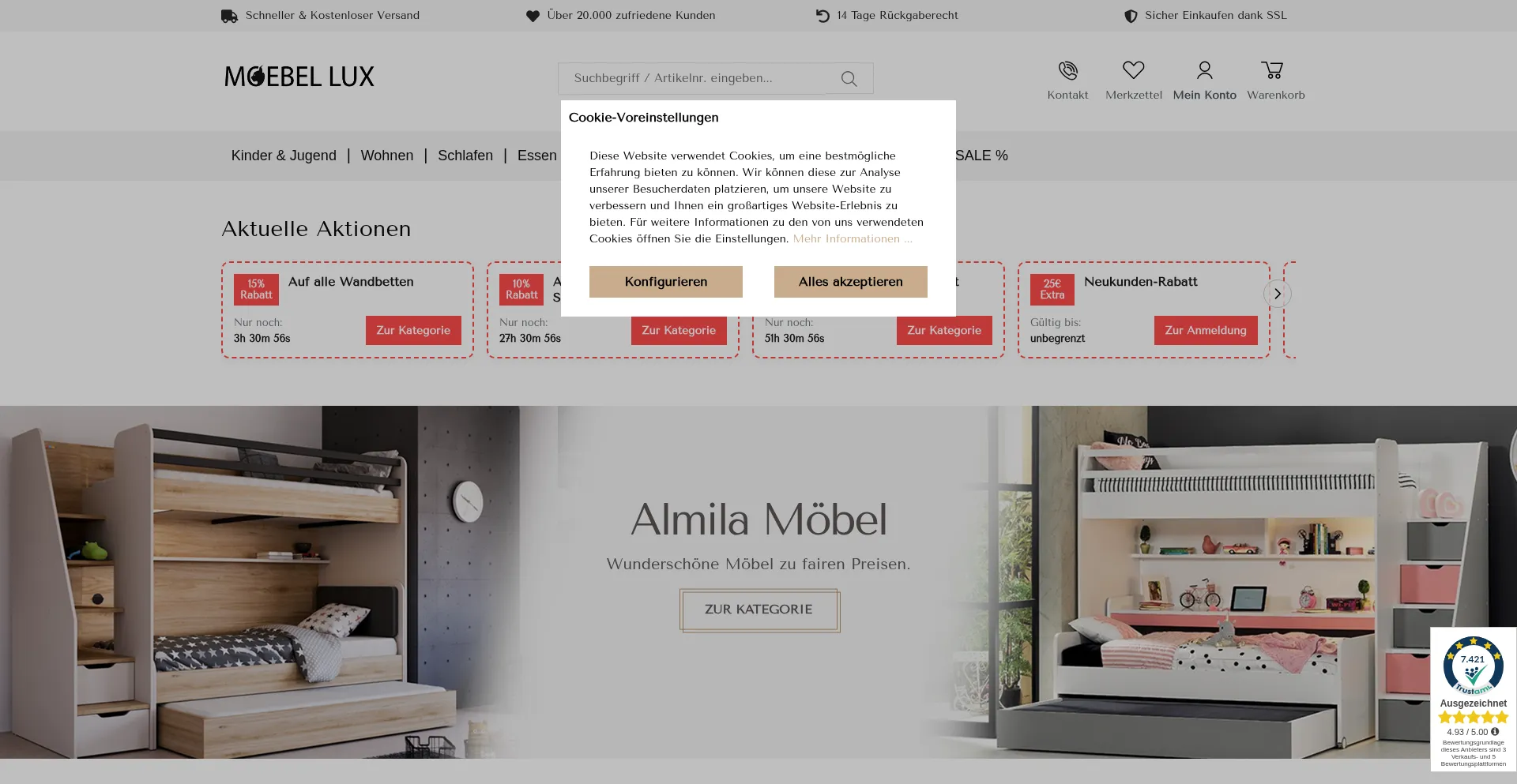 Moebel-lux.de é Seguro e Confiável?
