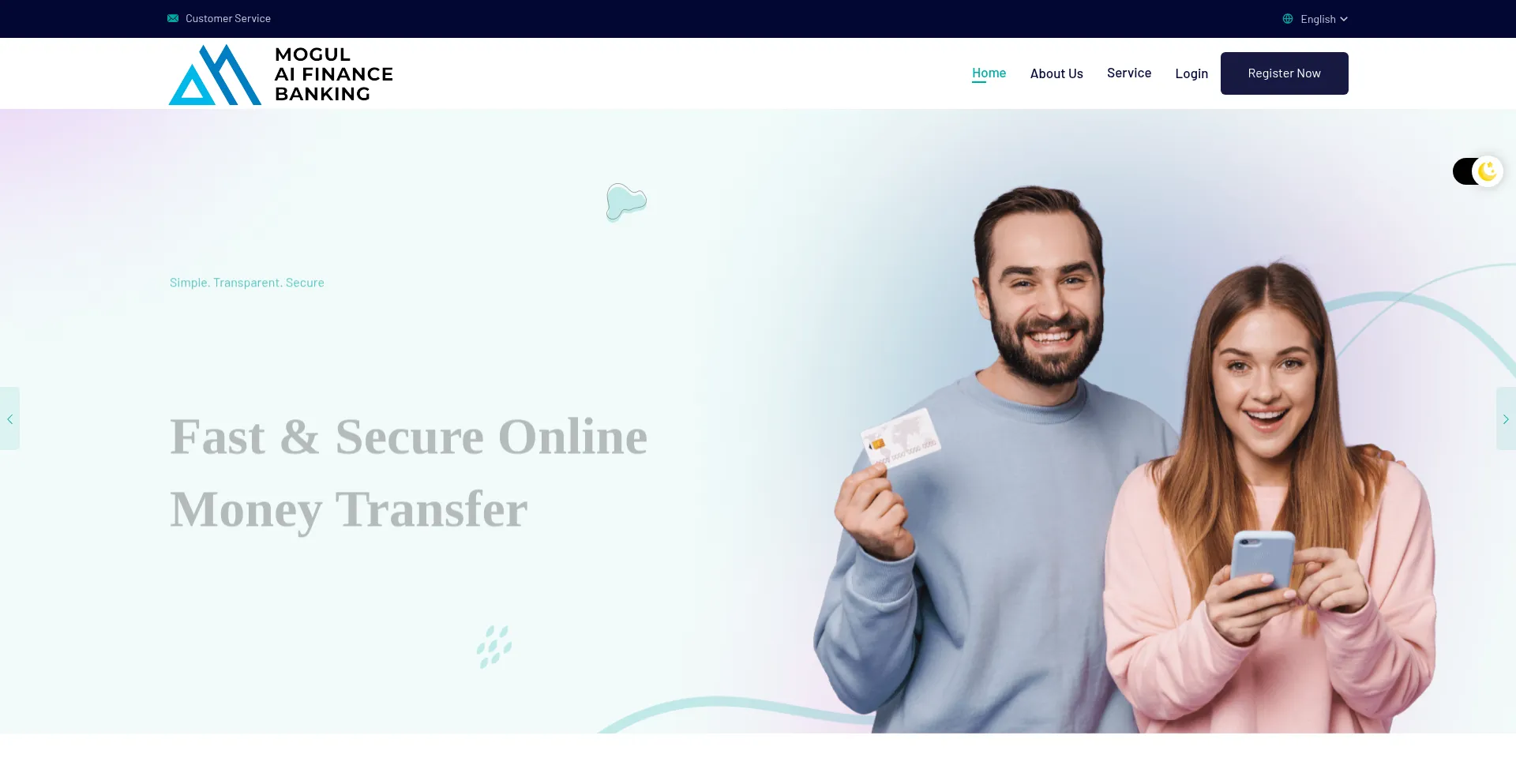 Website screenshot of Mogulaifinance.com