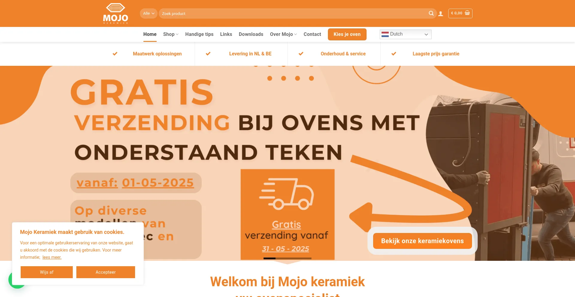 Mojokeramiek.nl Screenshot