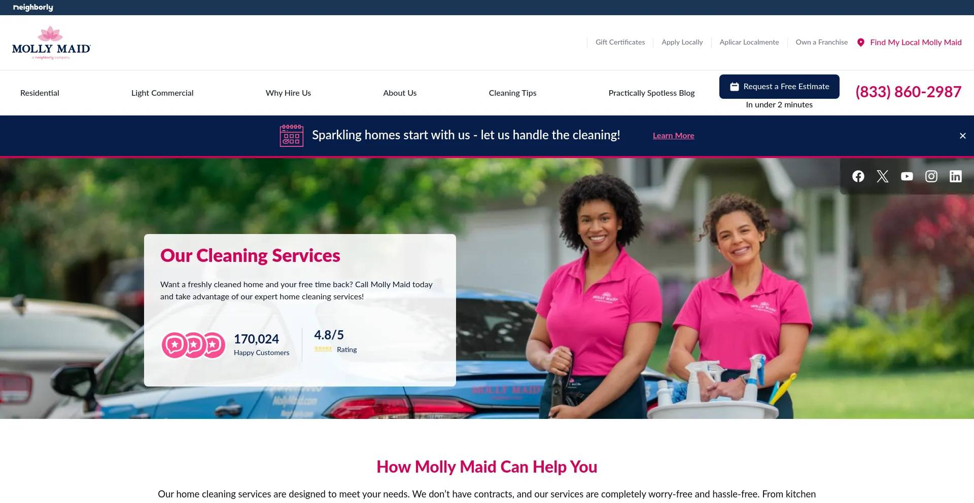 Mollymaid.com é Seguro e Confiável?