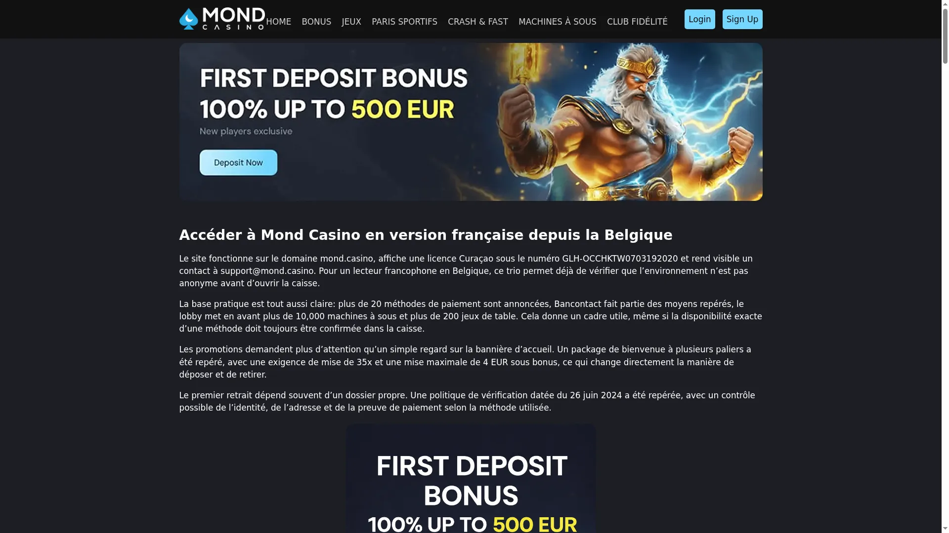Mondcasinobe.com
