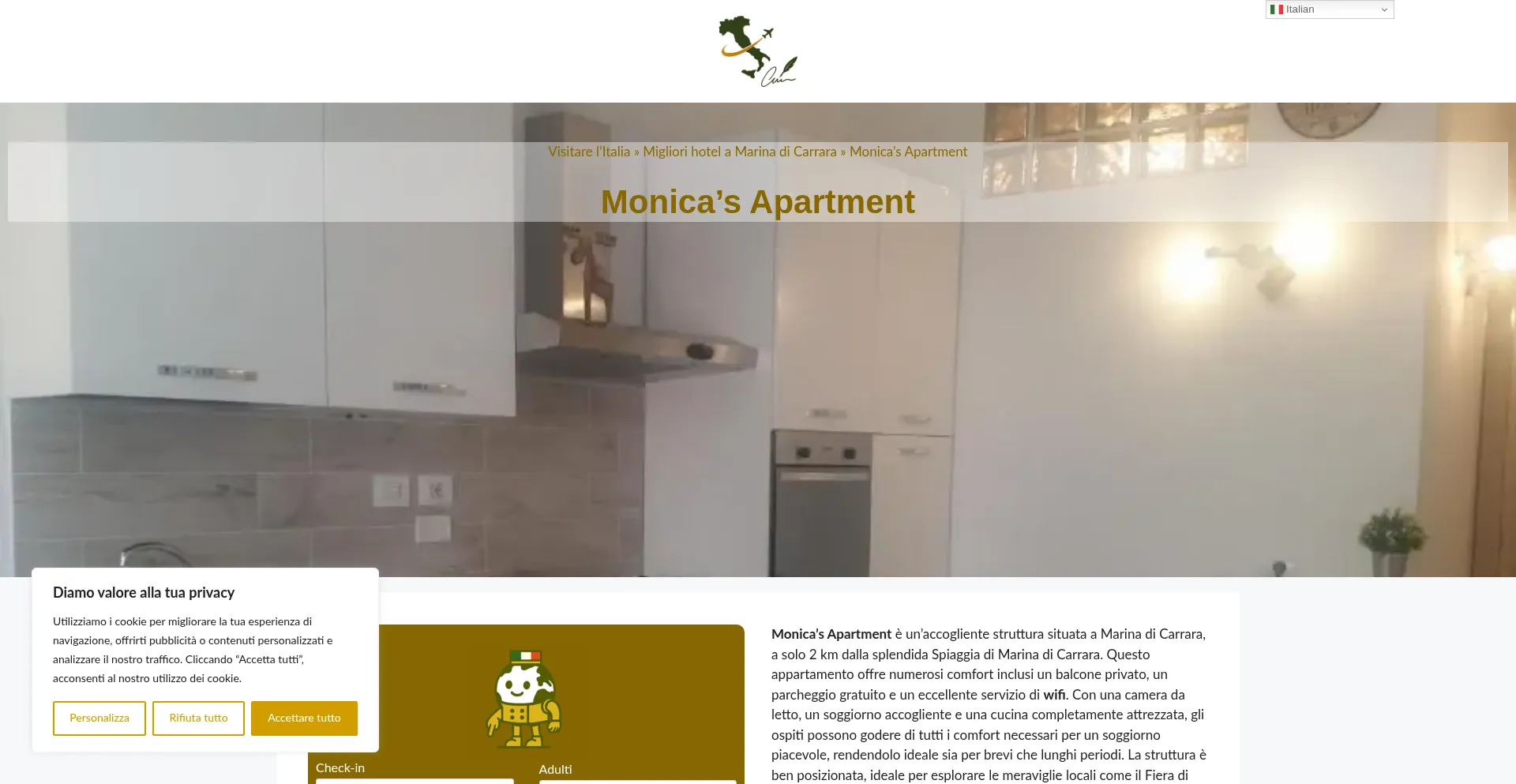 Monicas-apartment.dreaminginrome.com é Seguro e Confiável?