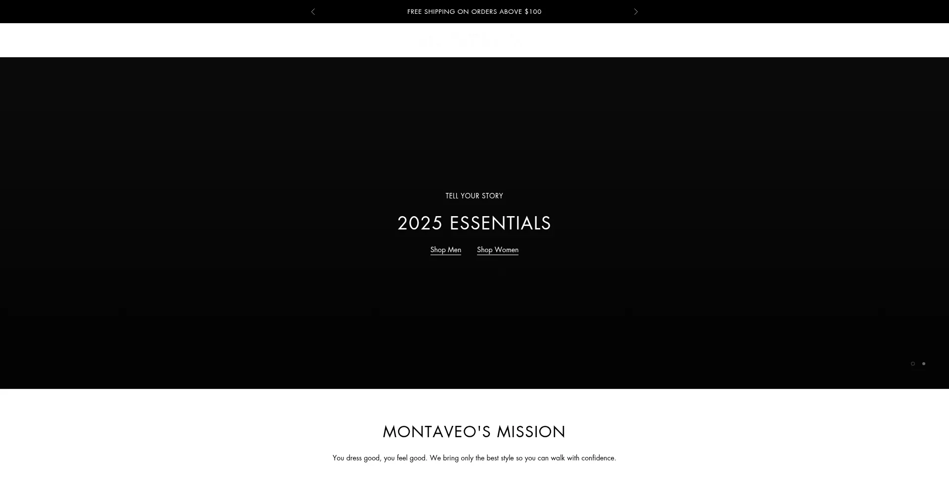 Website screenshot of Montaveo.com