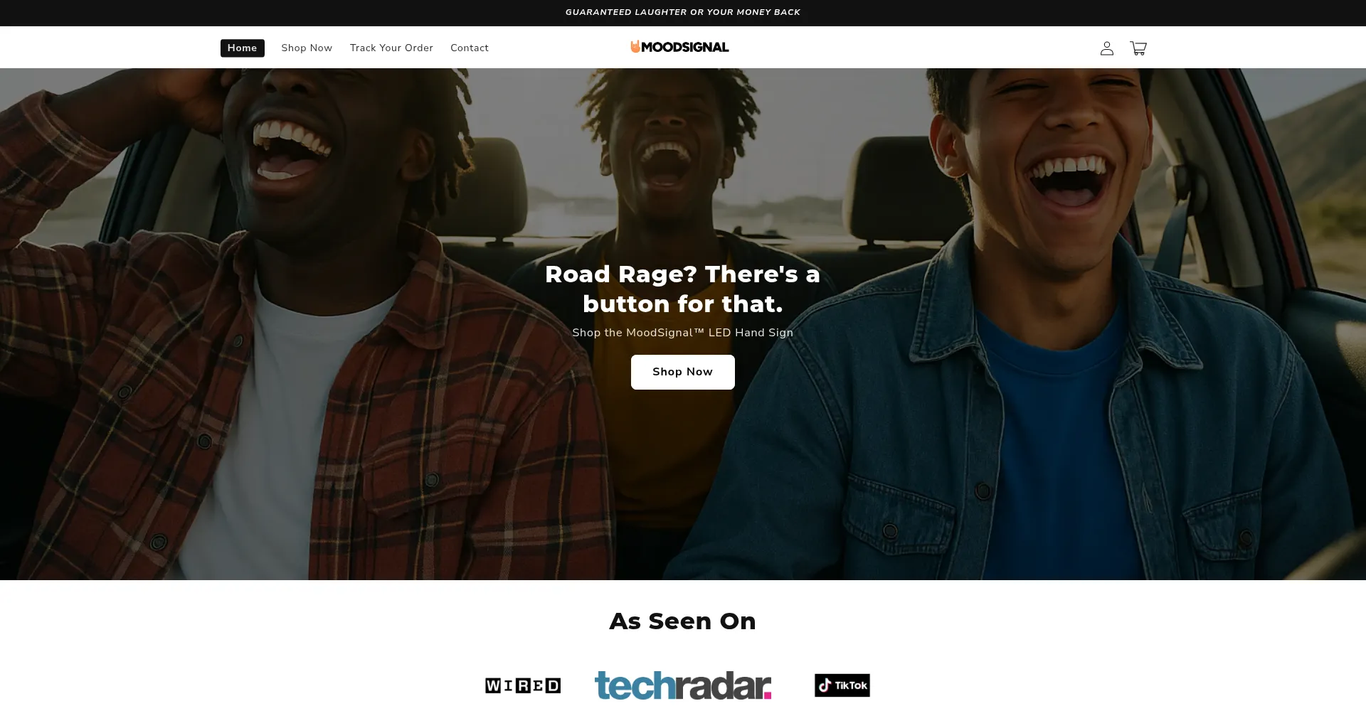 Website screenshot of Moodsignal.store
