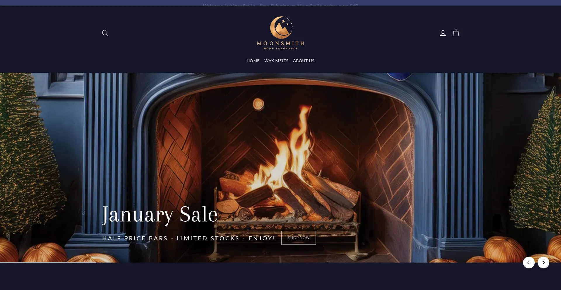 Website screenshot of Moonsmith.co.uk