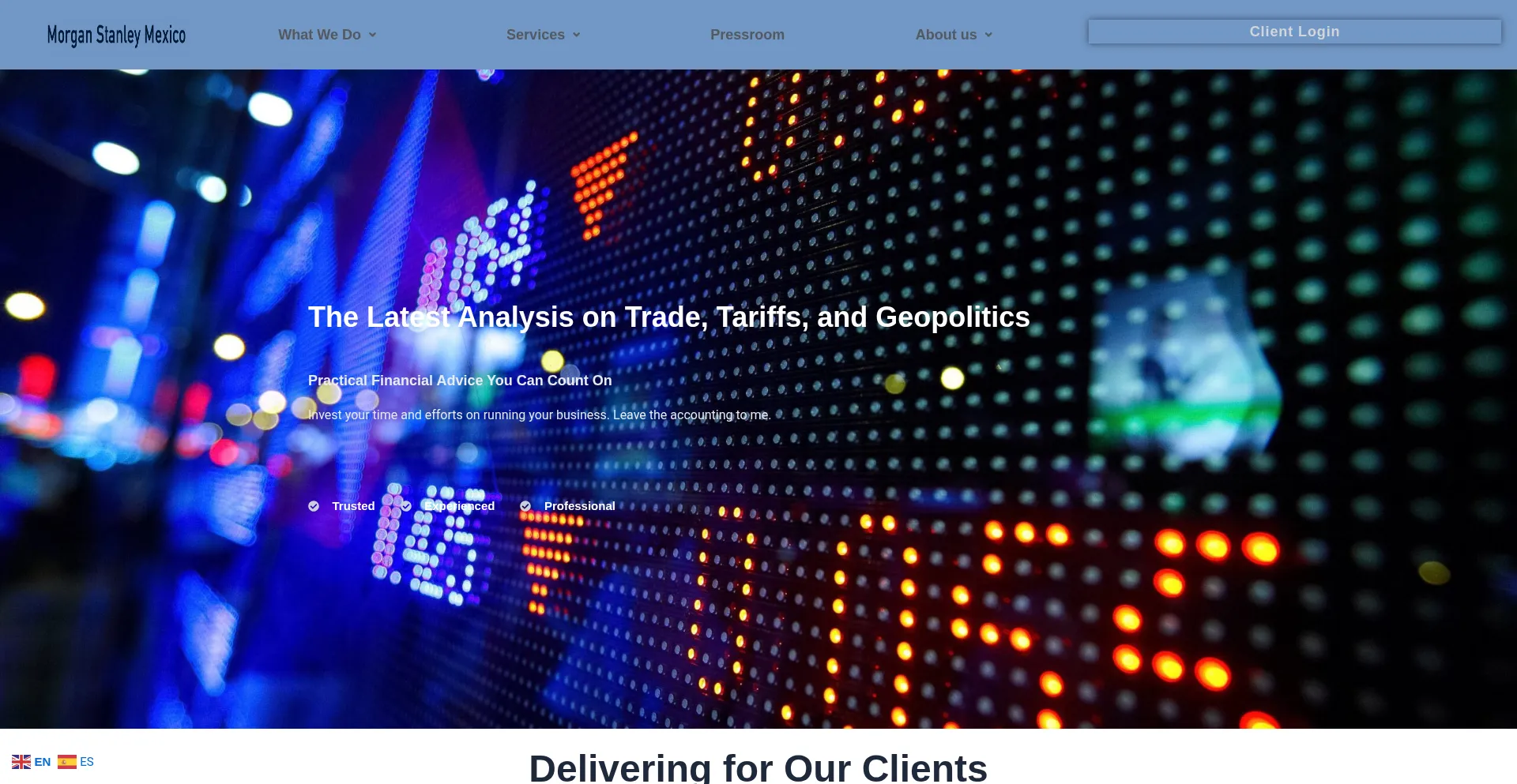 Website screenshot of Morgan-website.com