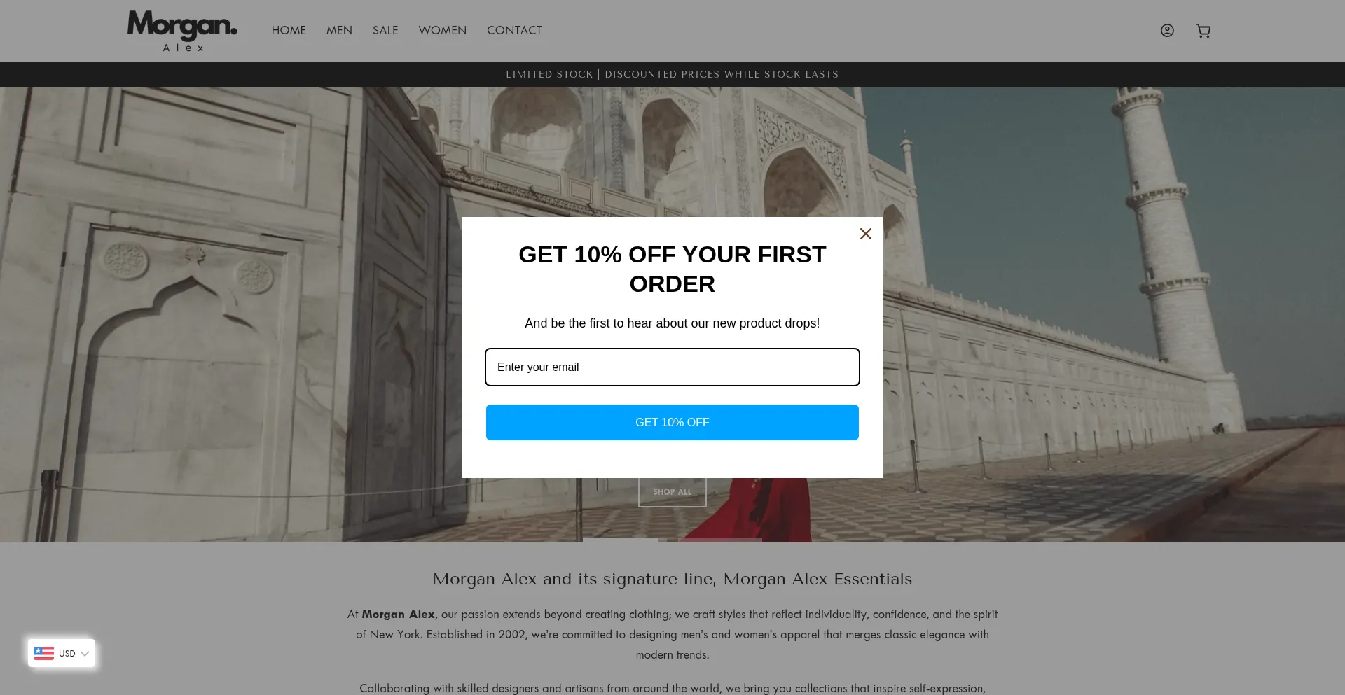 Website screenshot of Morganalexco.com