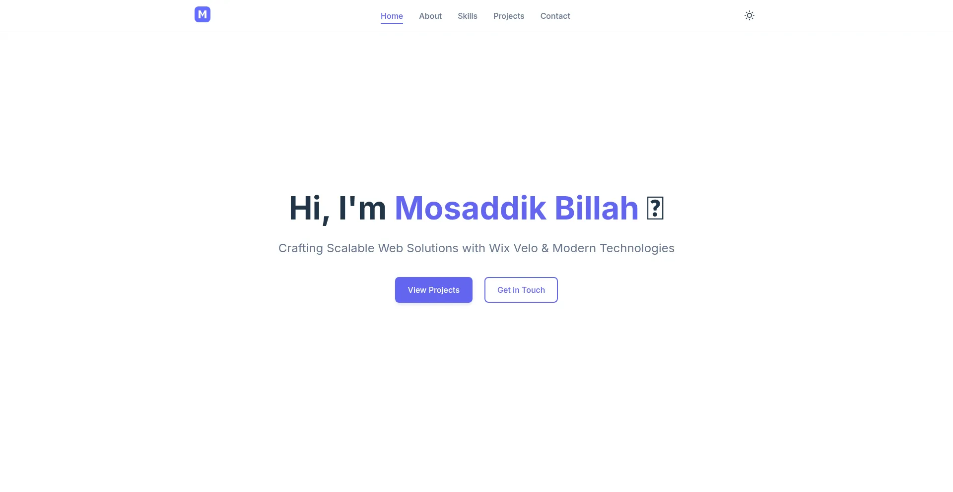 Website screenshot of Mosaddik.vercel.app