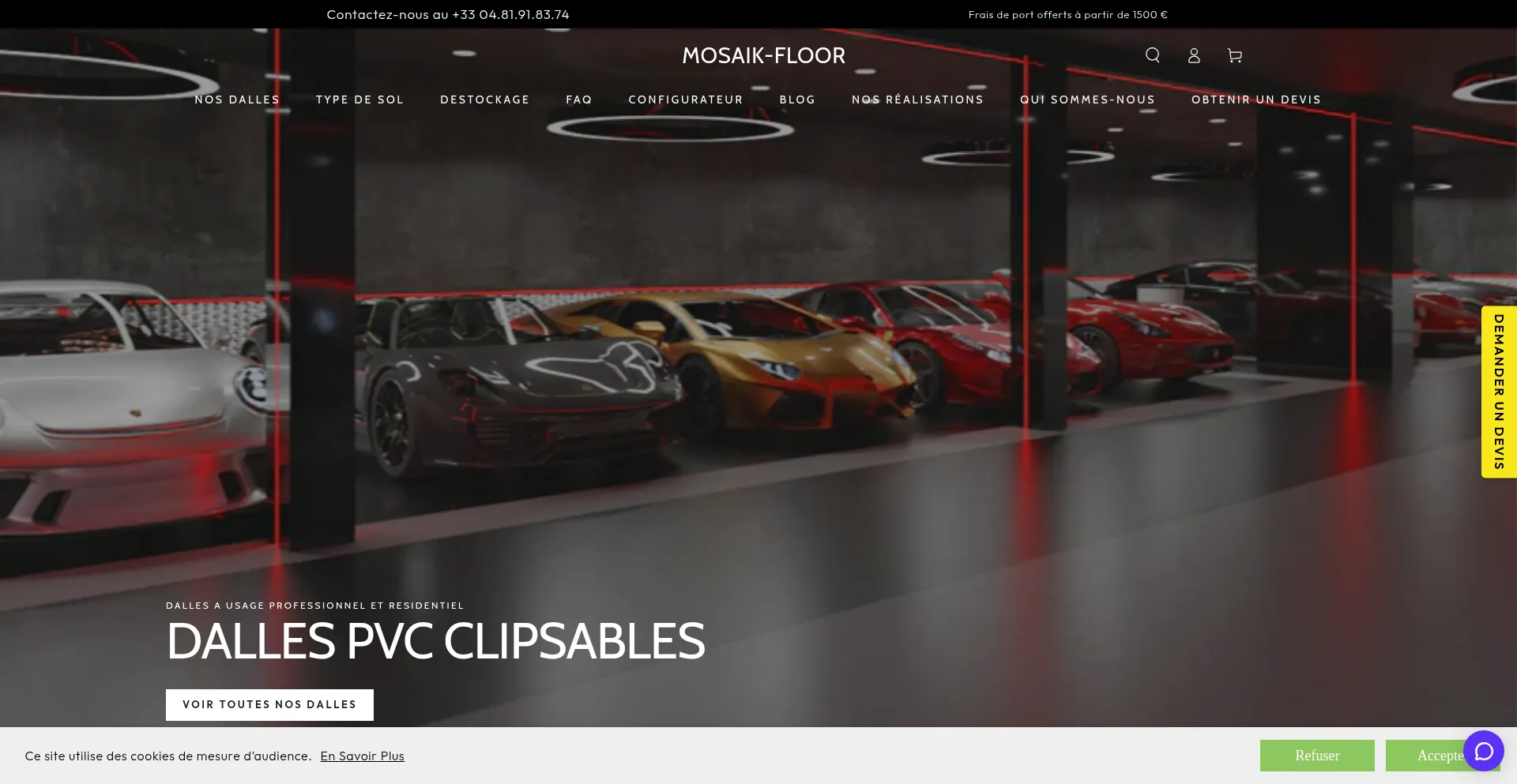 Mosaik-floor.fr Screenshot