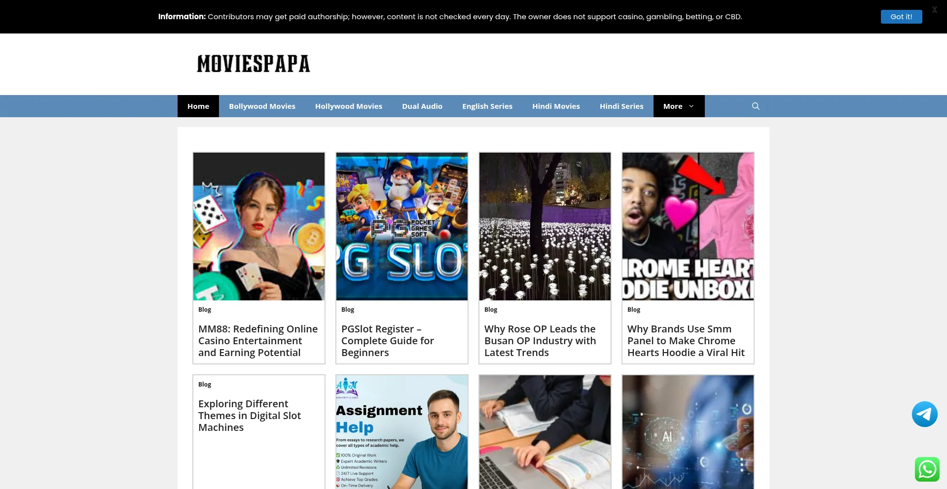 Moviespapa.com.in Screenshot