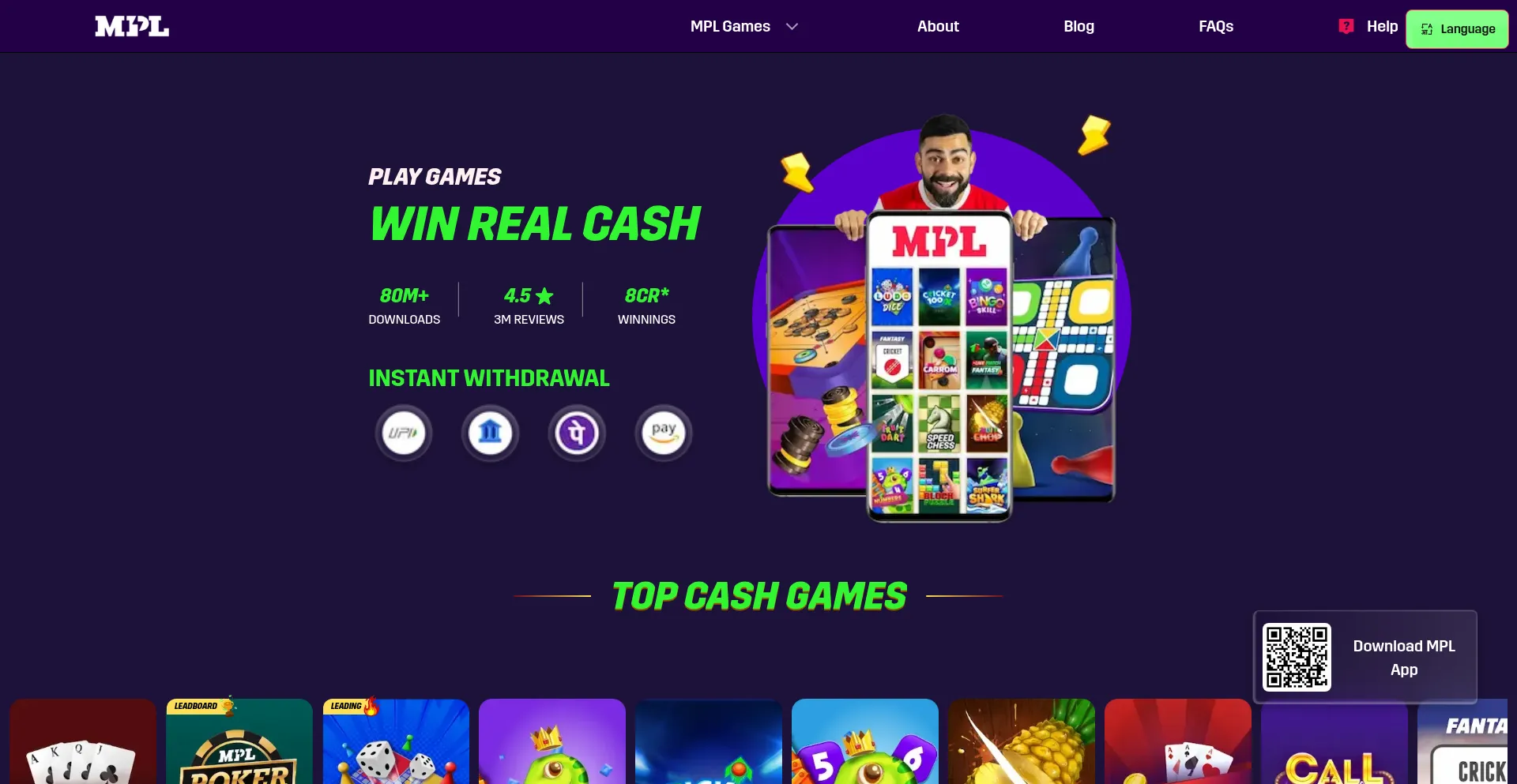 Website screenshot of Mpl.live
