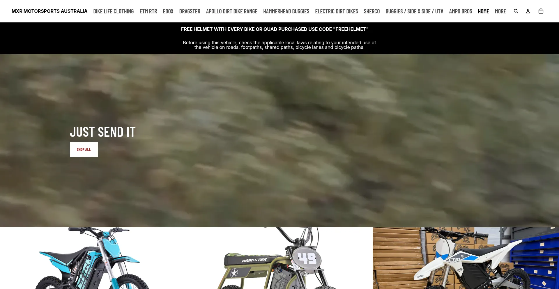 Mxrmotorsports.com.au Screenshot