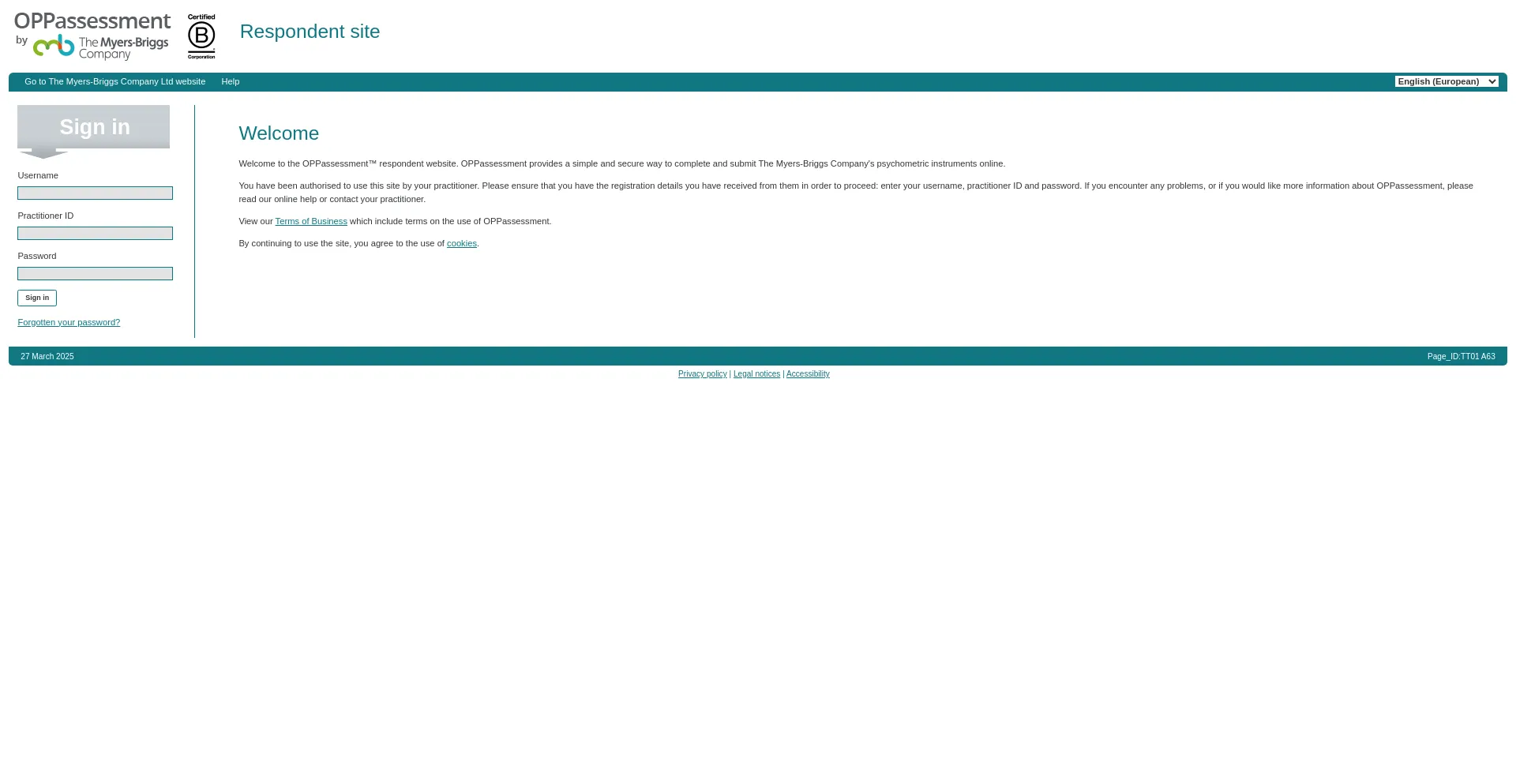 My.oppassessment.eu.com é Seguro e Confiável?