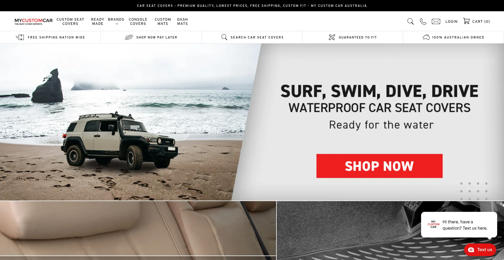 Mycustomcar.com.au Screenshot