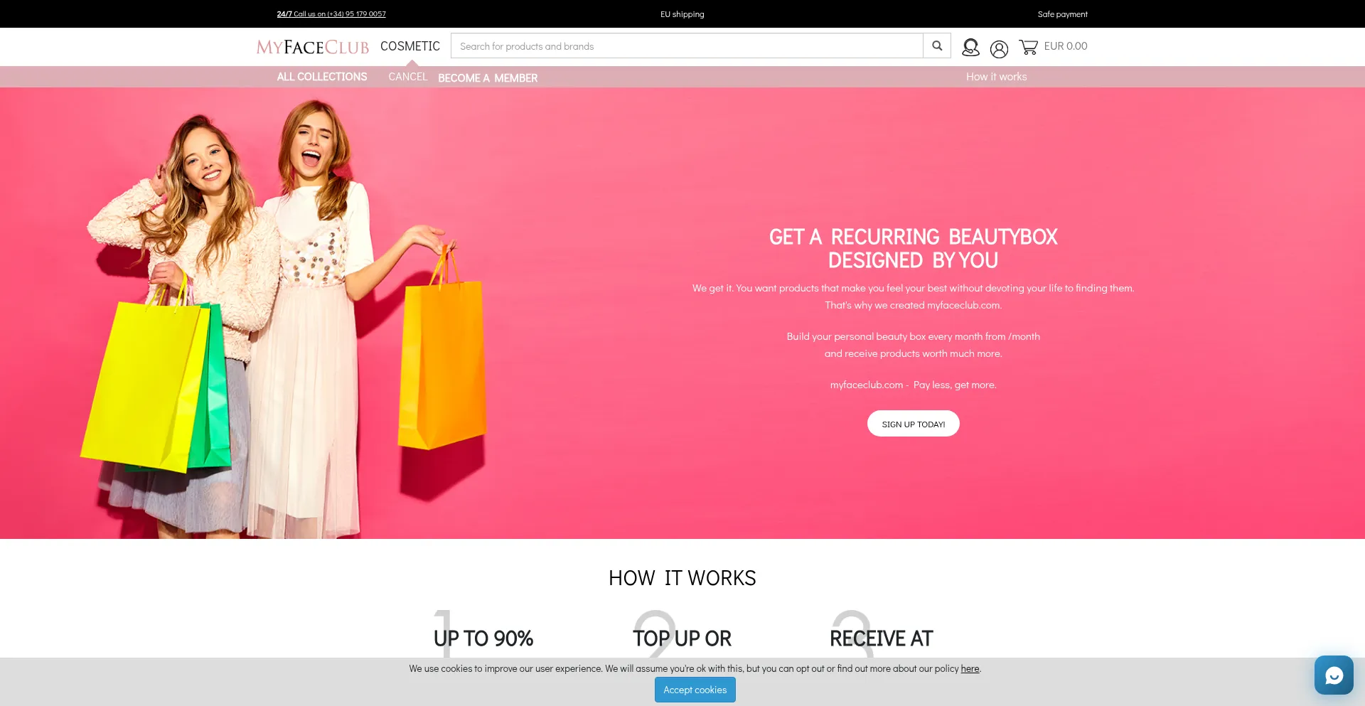 Myfaceclub.com Screenshot
