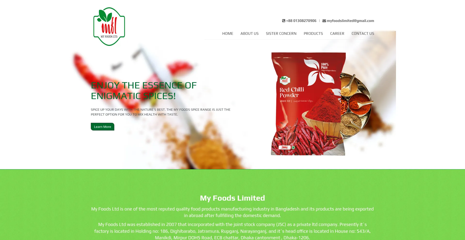 Myfoodslimited.com