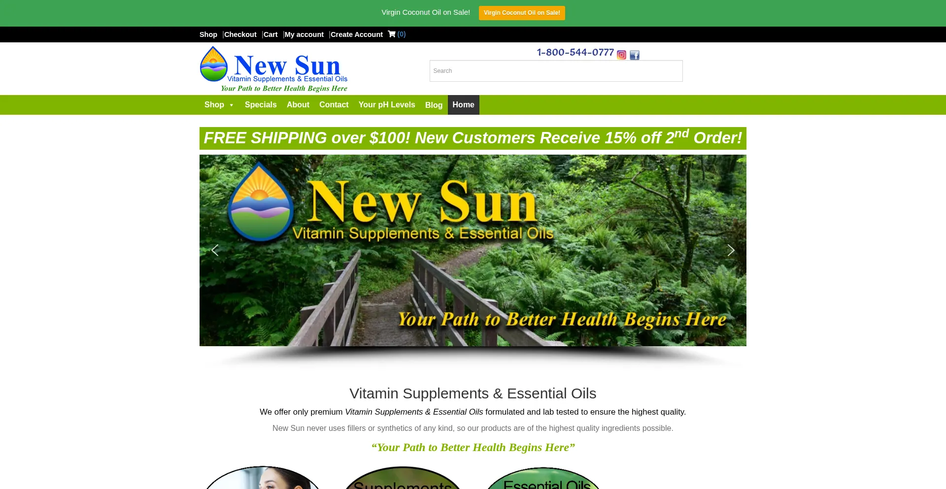 Website screenshot of Mynewsun.com