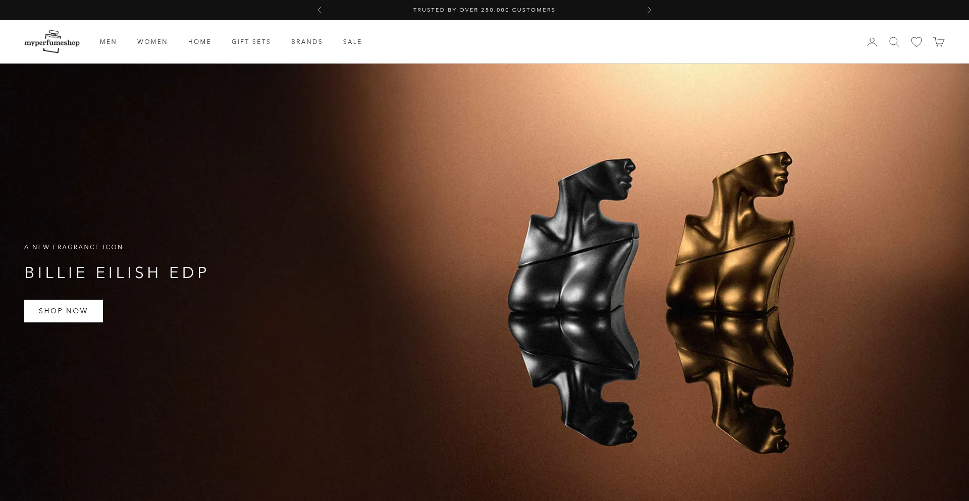 Website screenshot of Myperfumeshop.eu