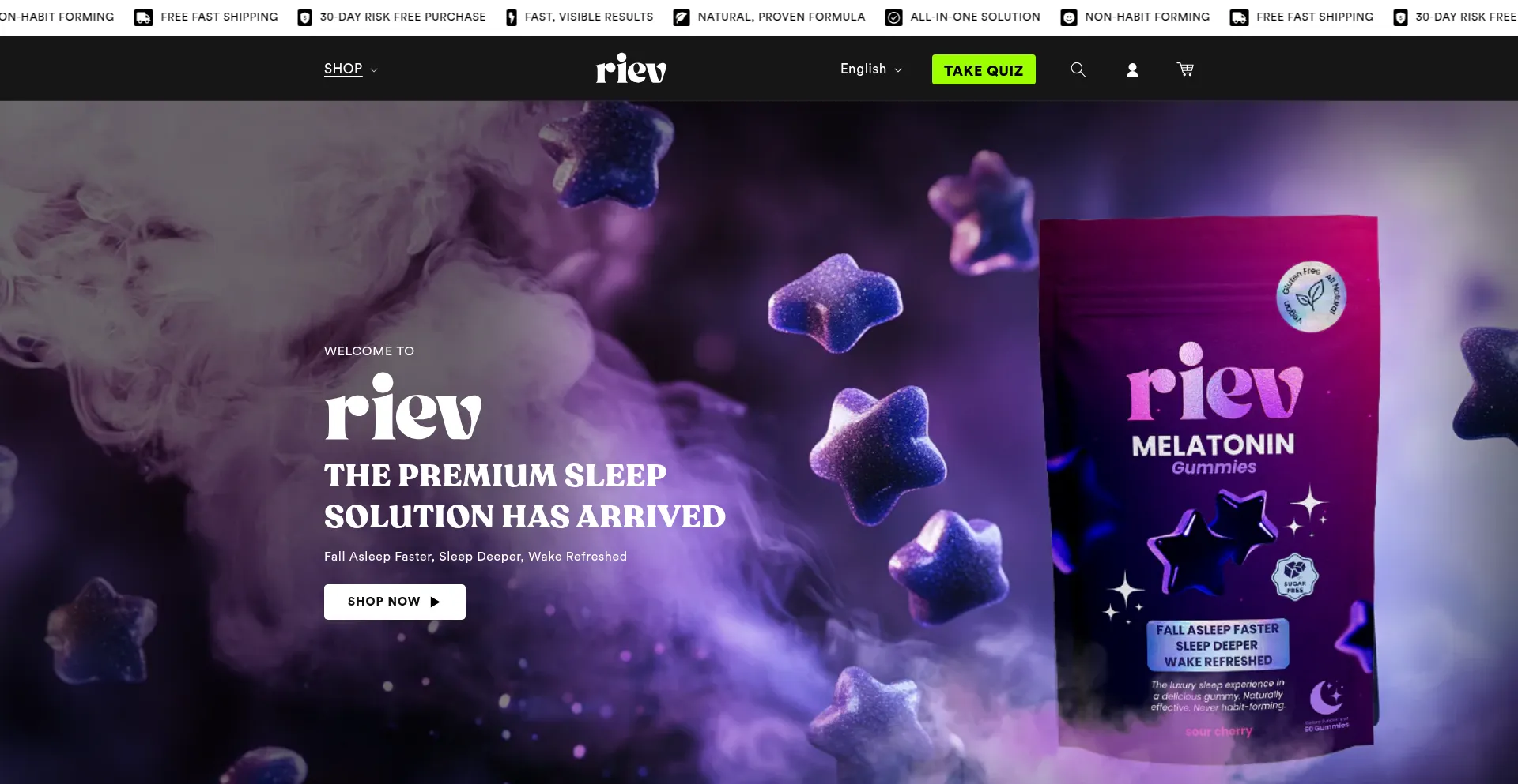 Website screenshot of Myriev.com