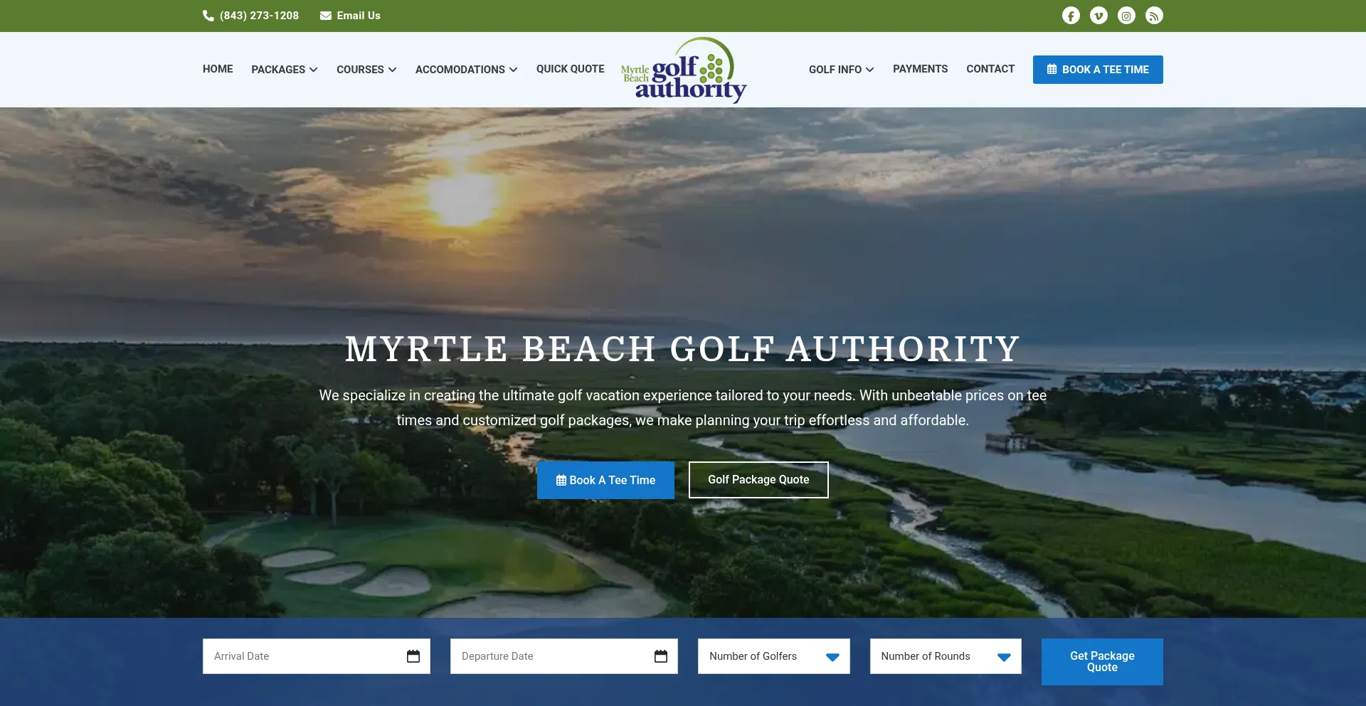 Myrtlebeachgolfauthority.com é Seguro e Confiável?
