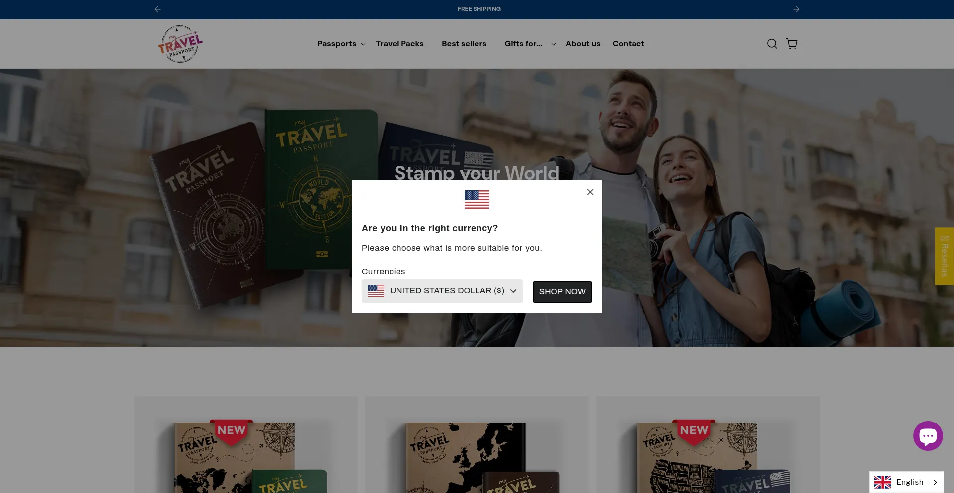 Website screenshot of Mytravelpassport.eu