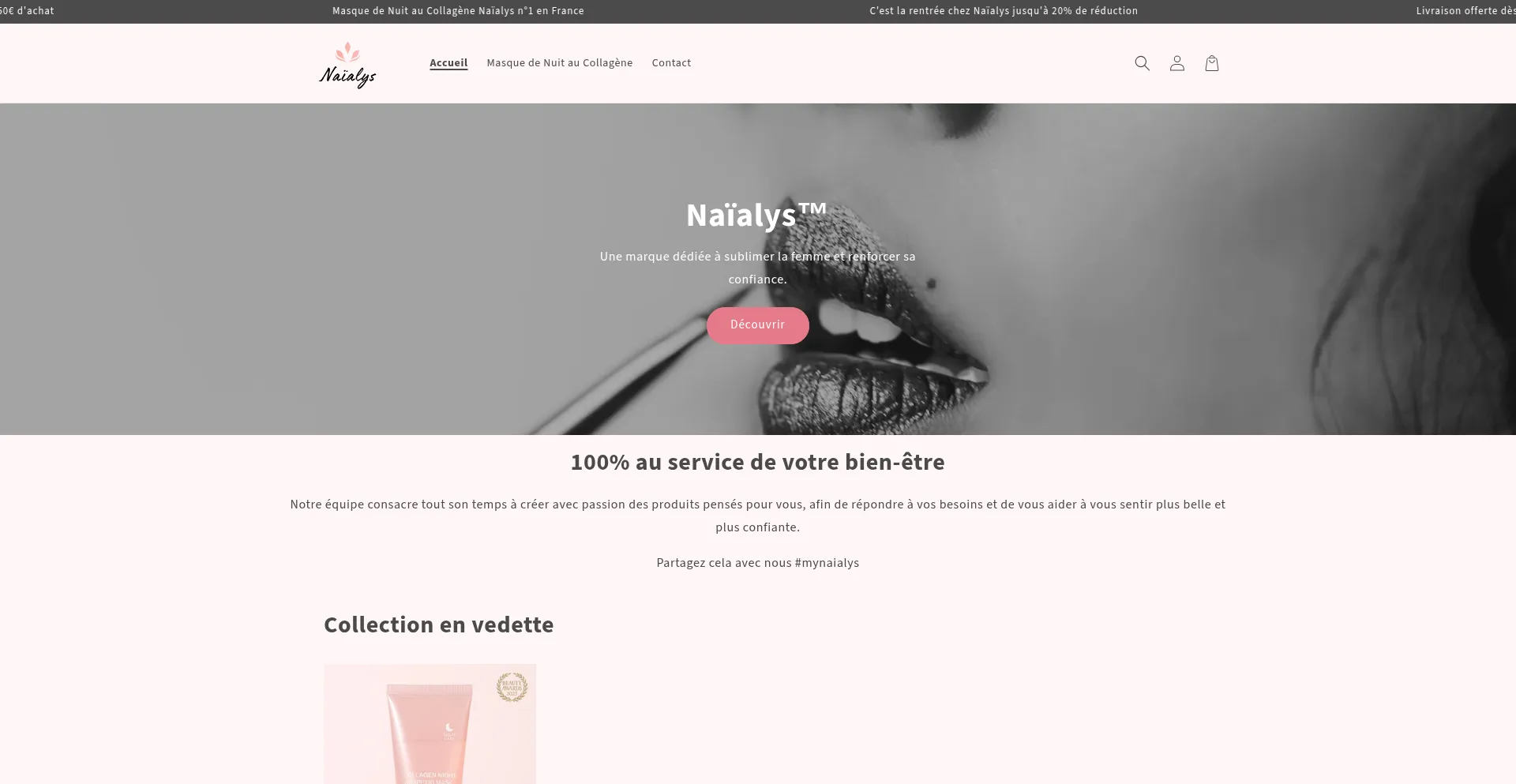 Naialys.com Screenshot