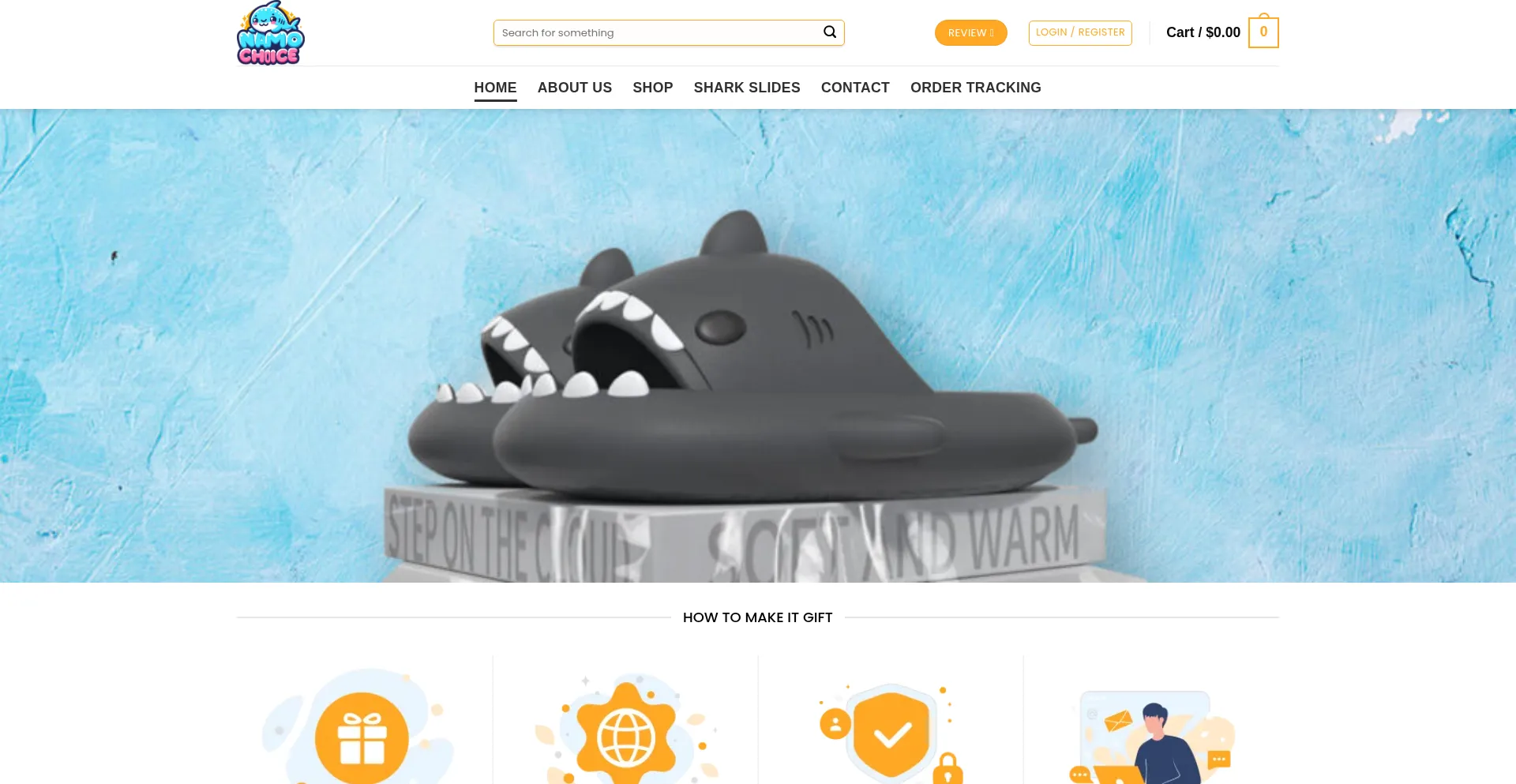 Website screenshot of Namochoice.shop