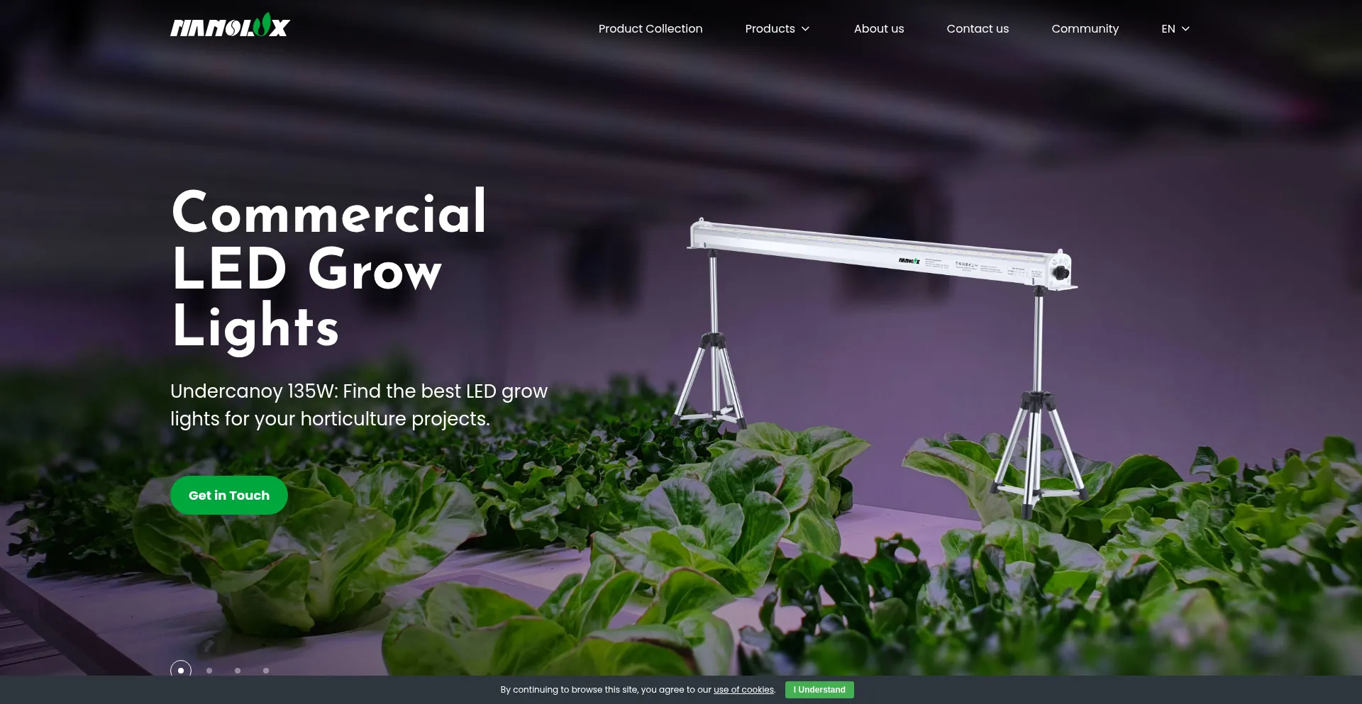 Website screenshot of Nanoluxtech.com