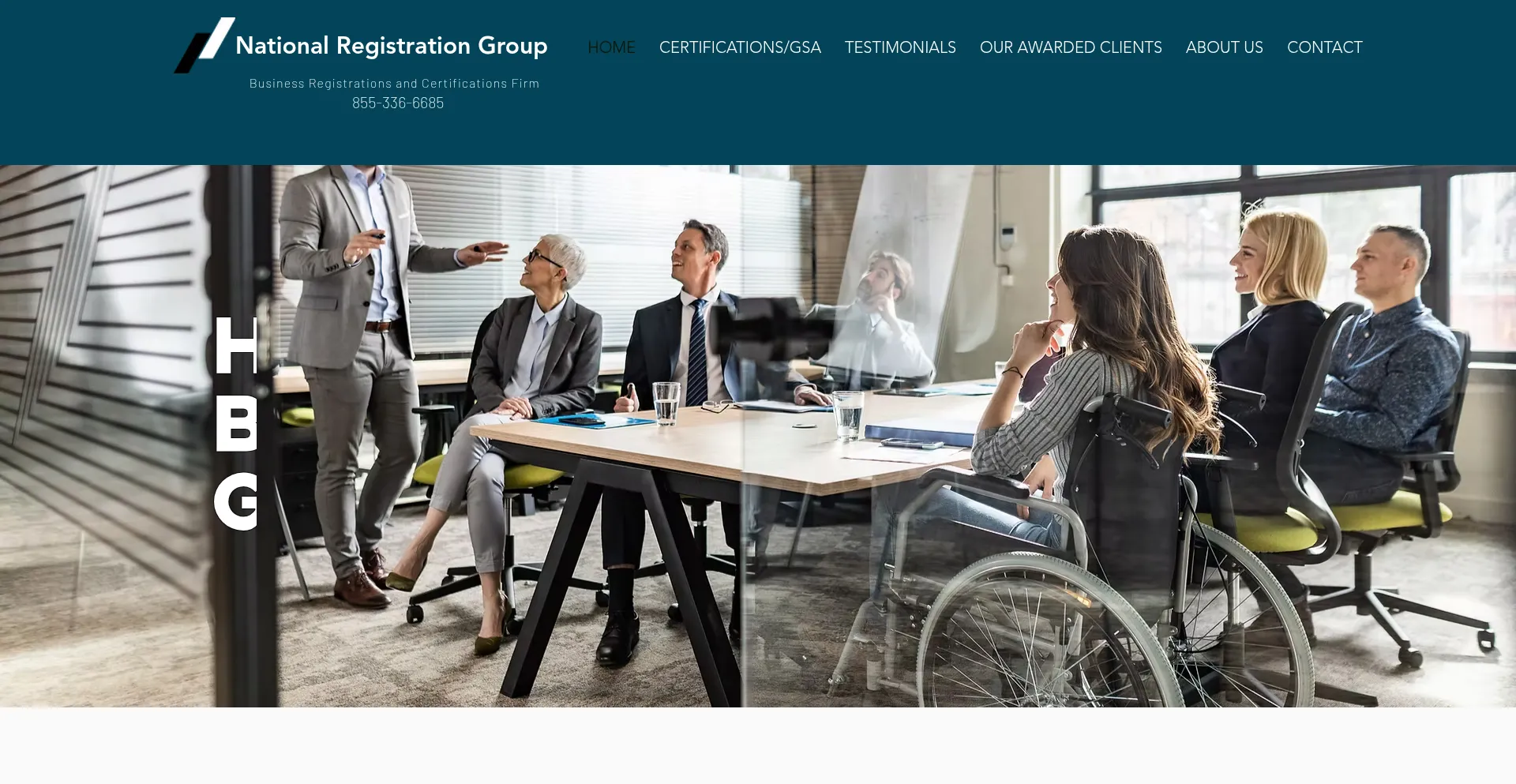 Website screenshot of Nationalregistrationgroup.com