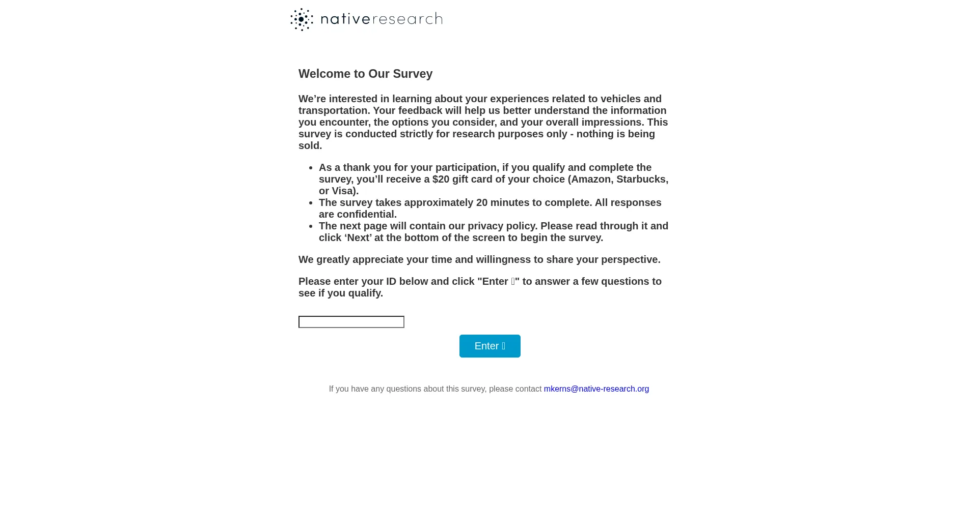 Nativeresearchsurvey.com