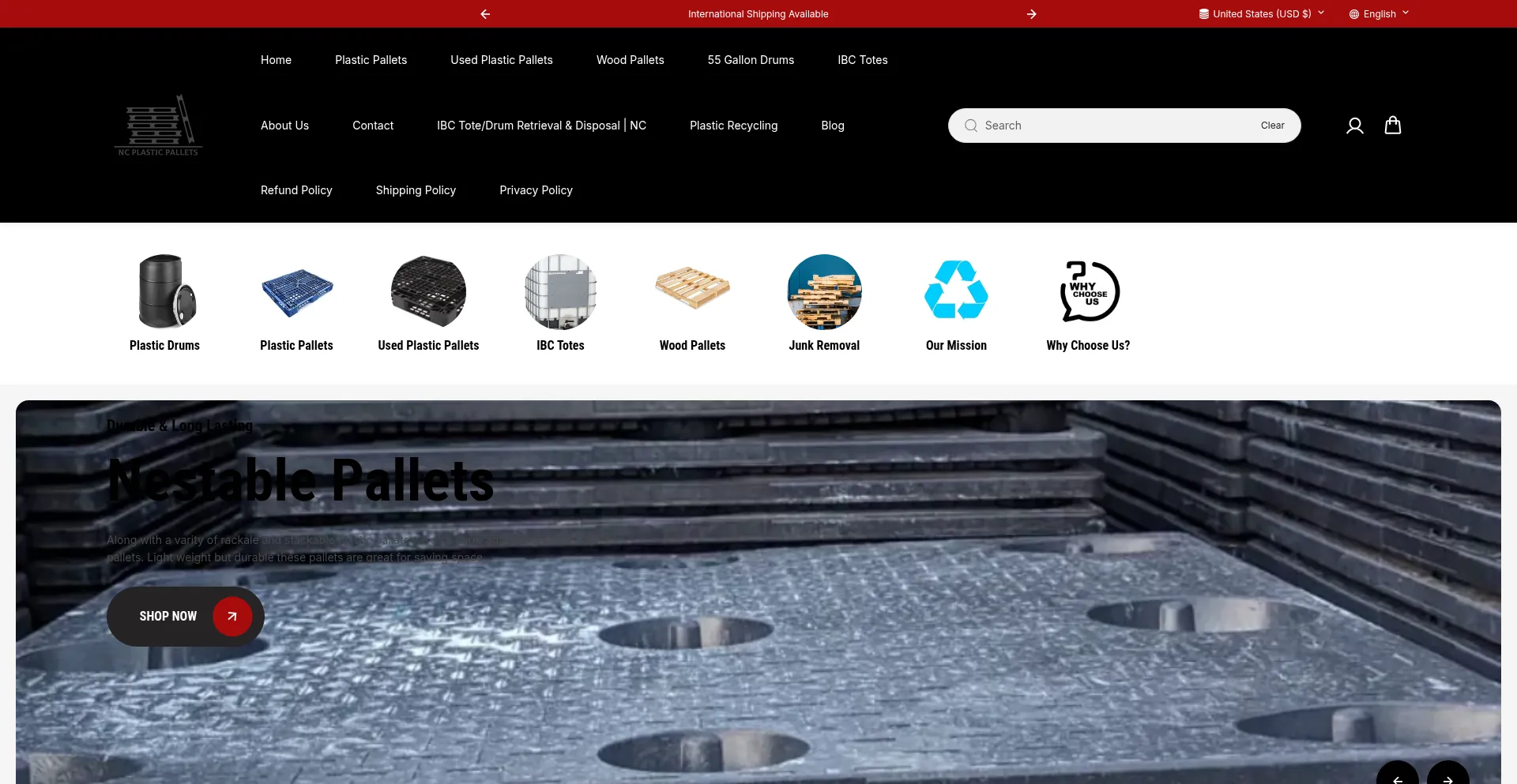 Ncplasticpallets.com