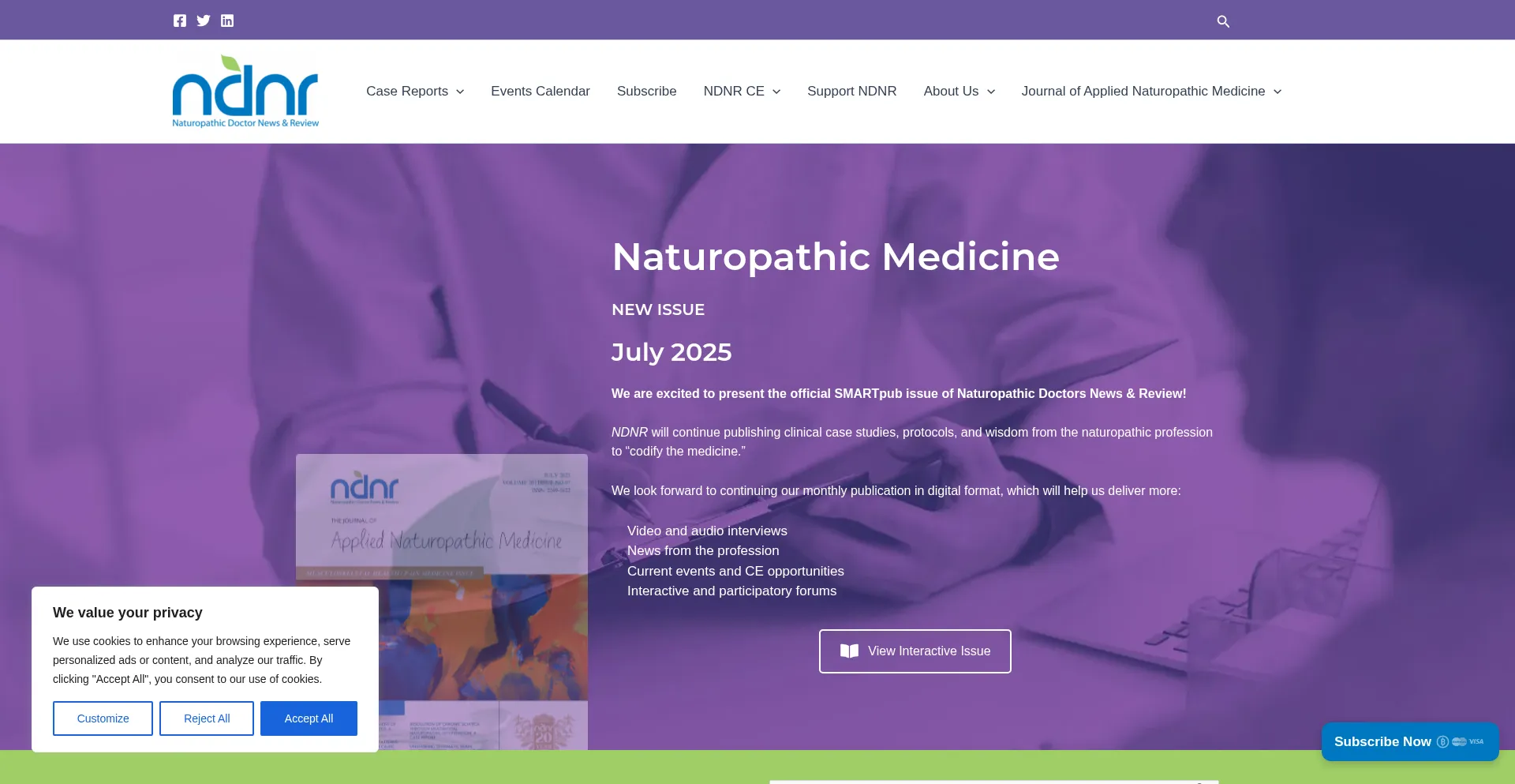 Website screenshot of Ndnr.com
