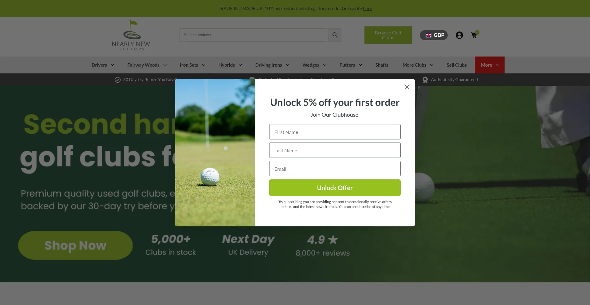 Nearlynewgolfclubs.co.uk