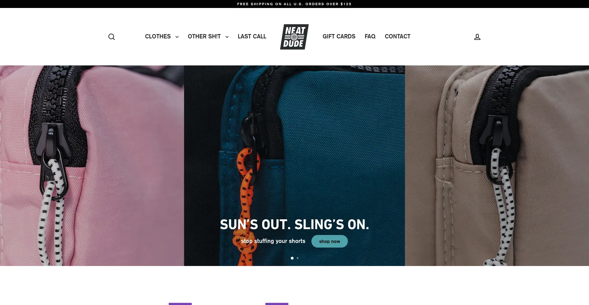 Website screenshot of Neatdude.com