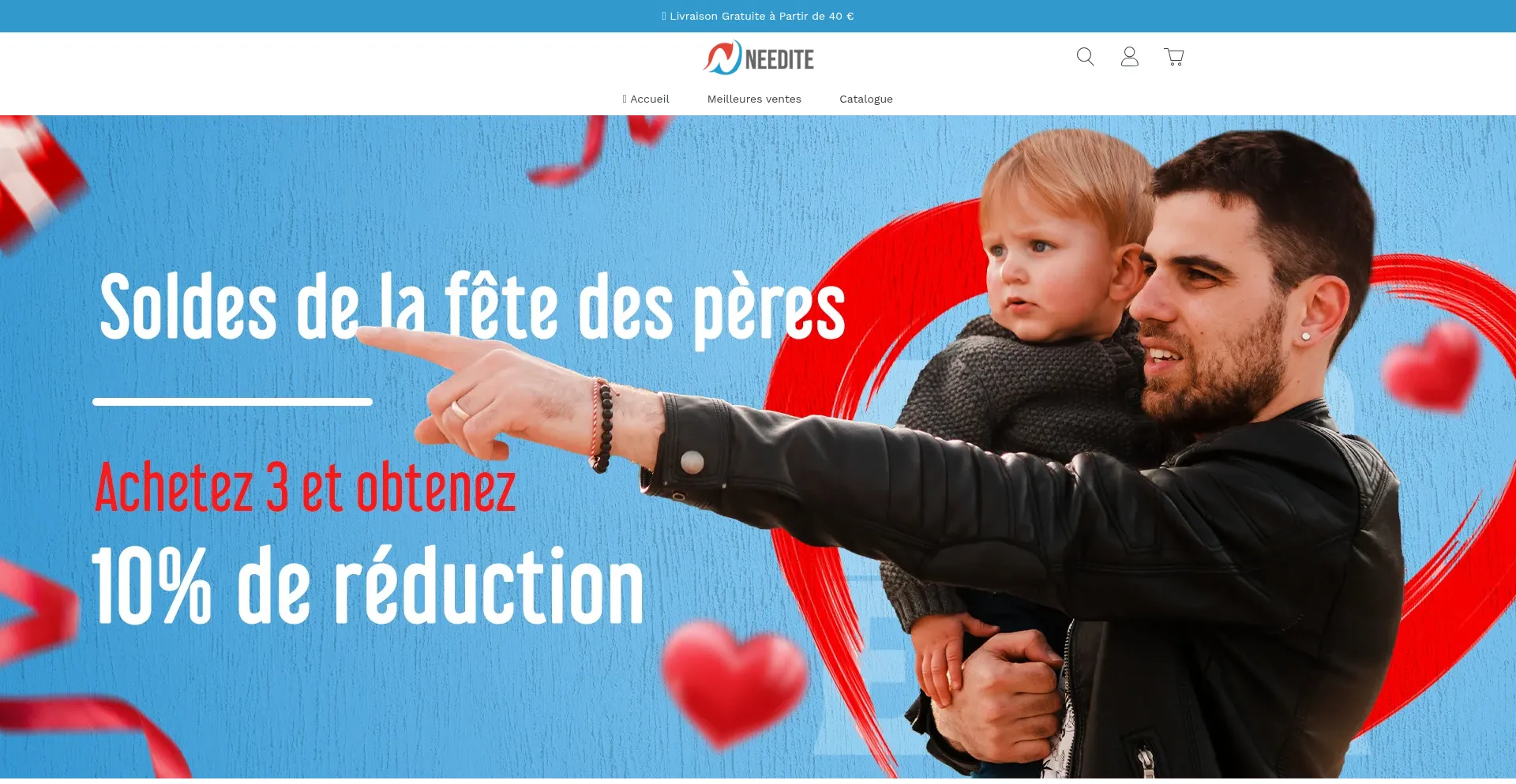 Website screenshot of Needite.com