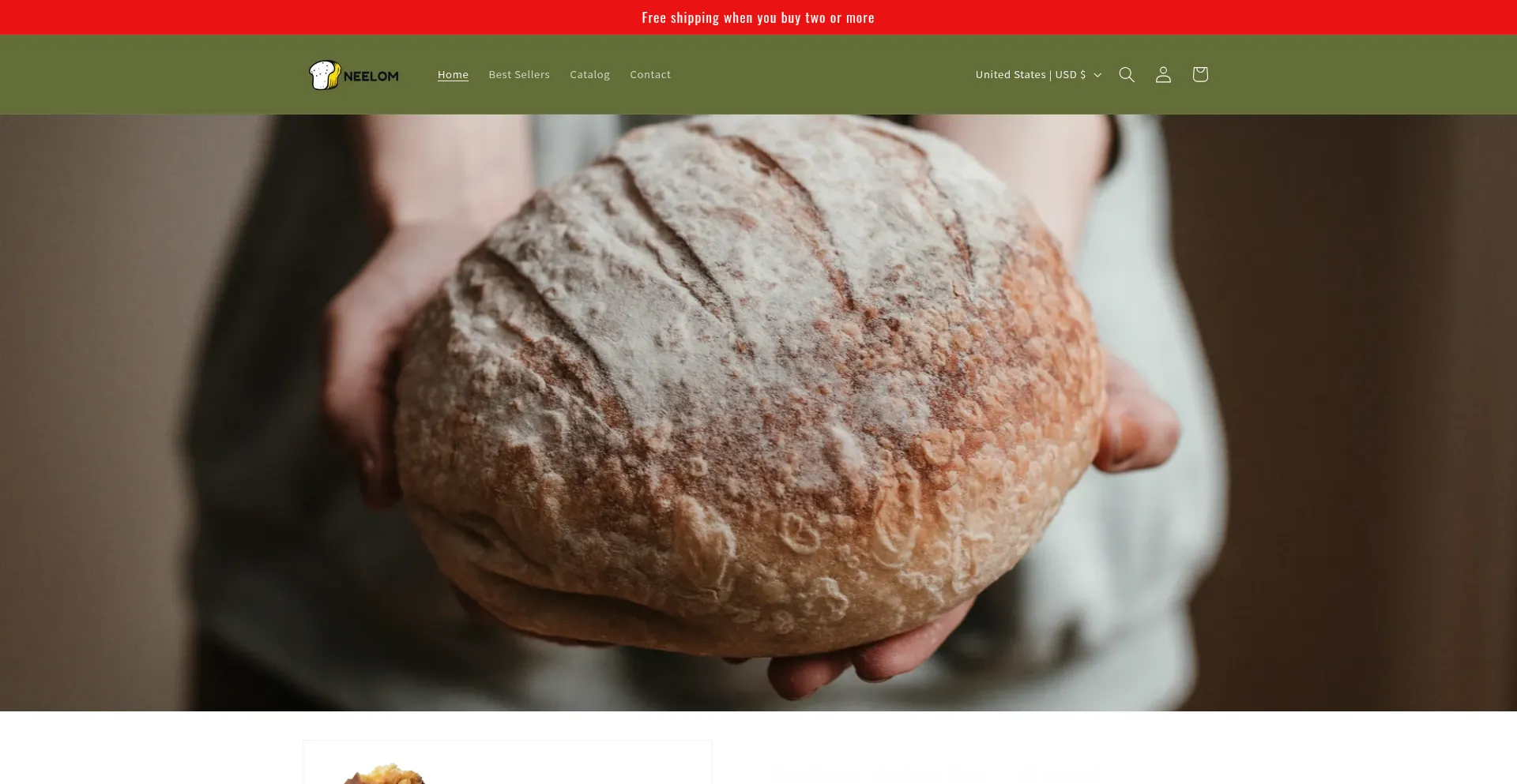 Website screenshot of Neelom.shop