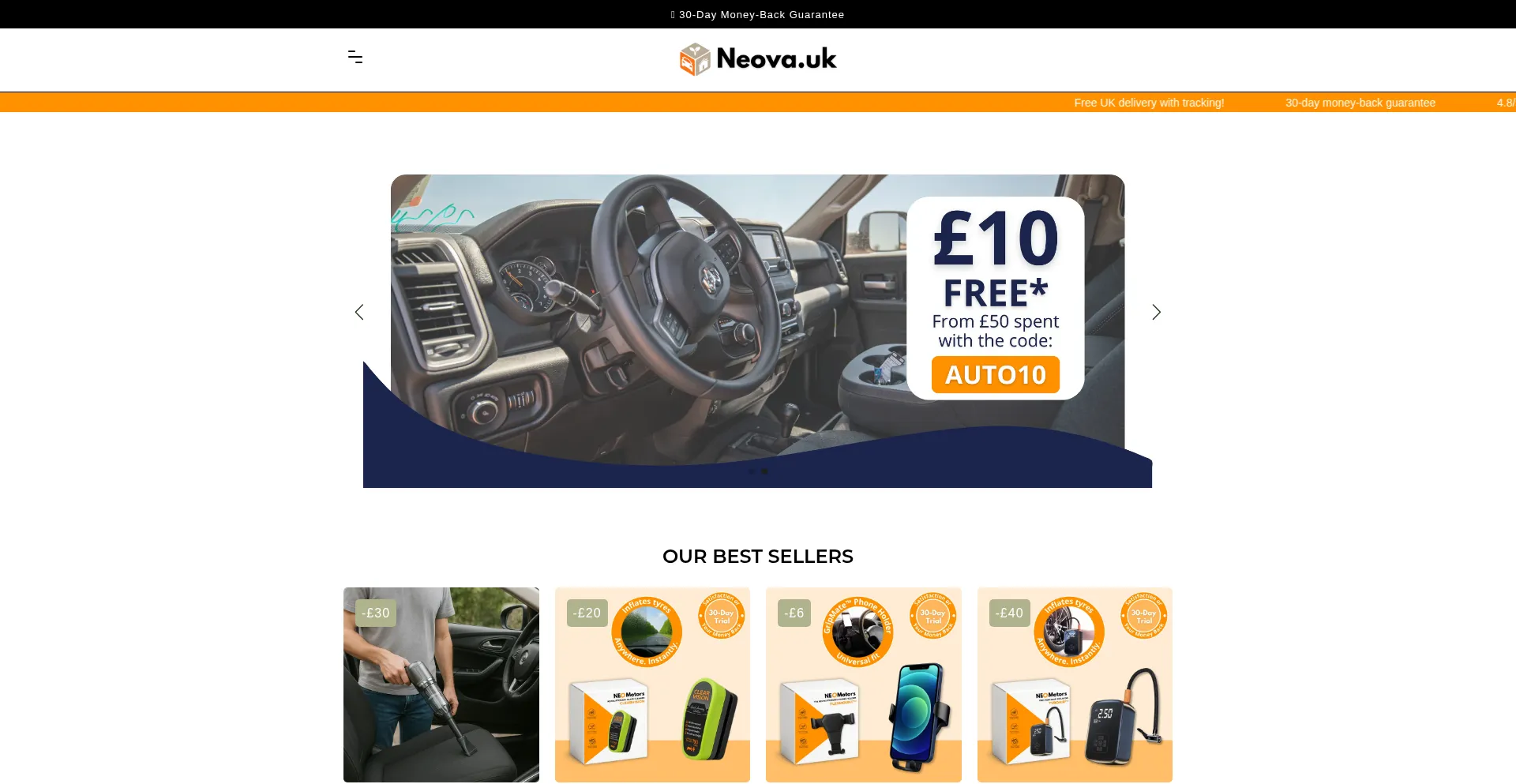 Website screenshot of Neodrive-uk.com
