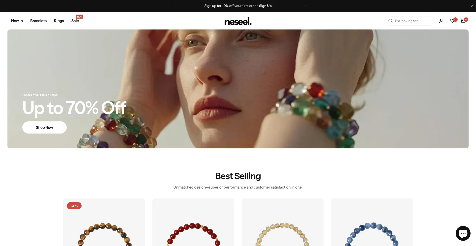 Website screenshot of Neseel.com