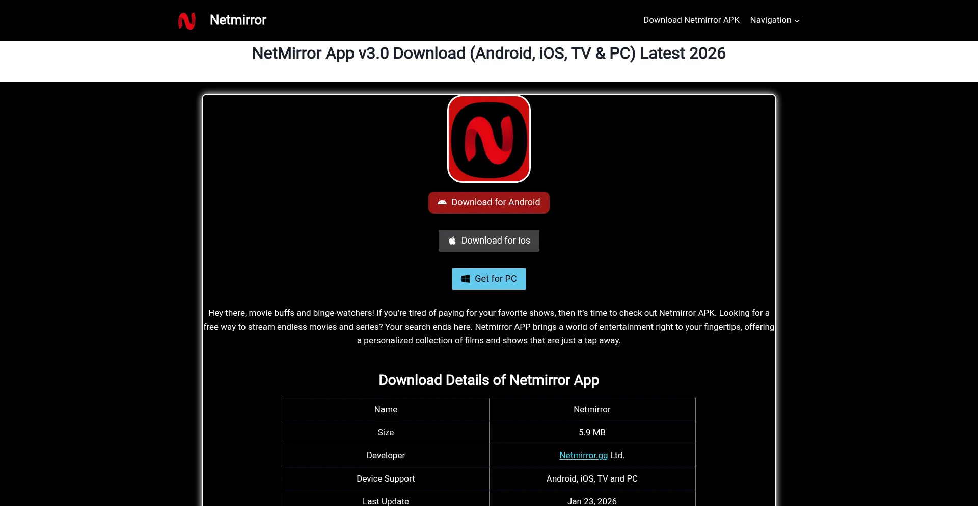 Netmirrors.org