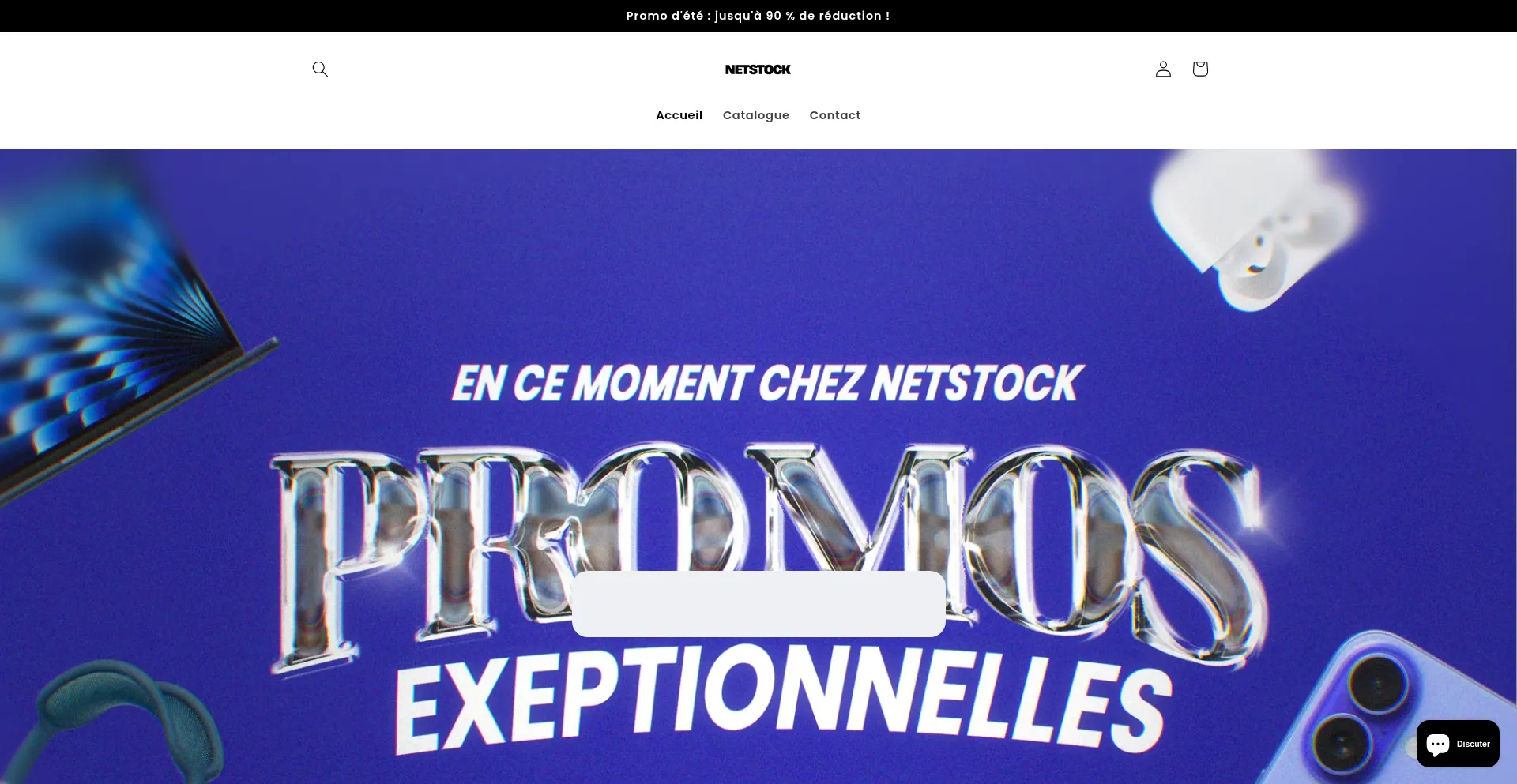 Website screenshot of Netstockfrance.com