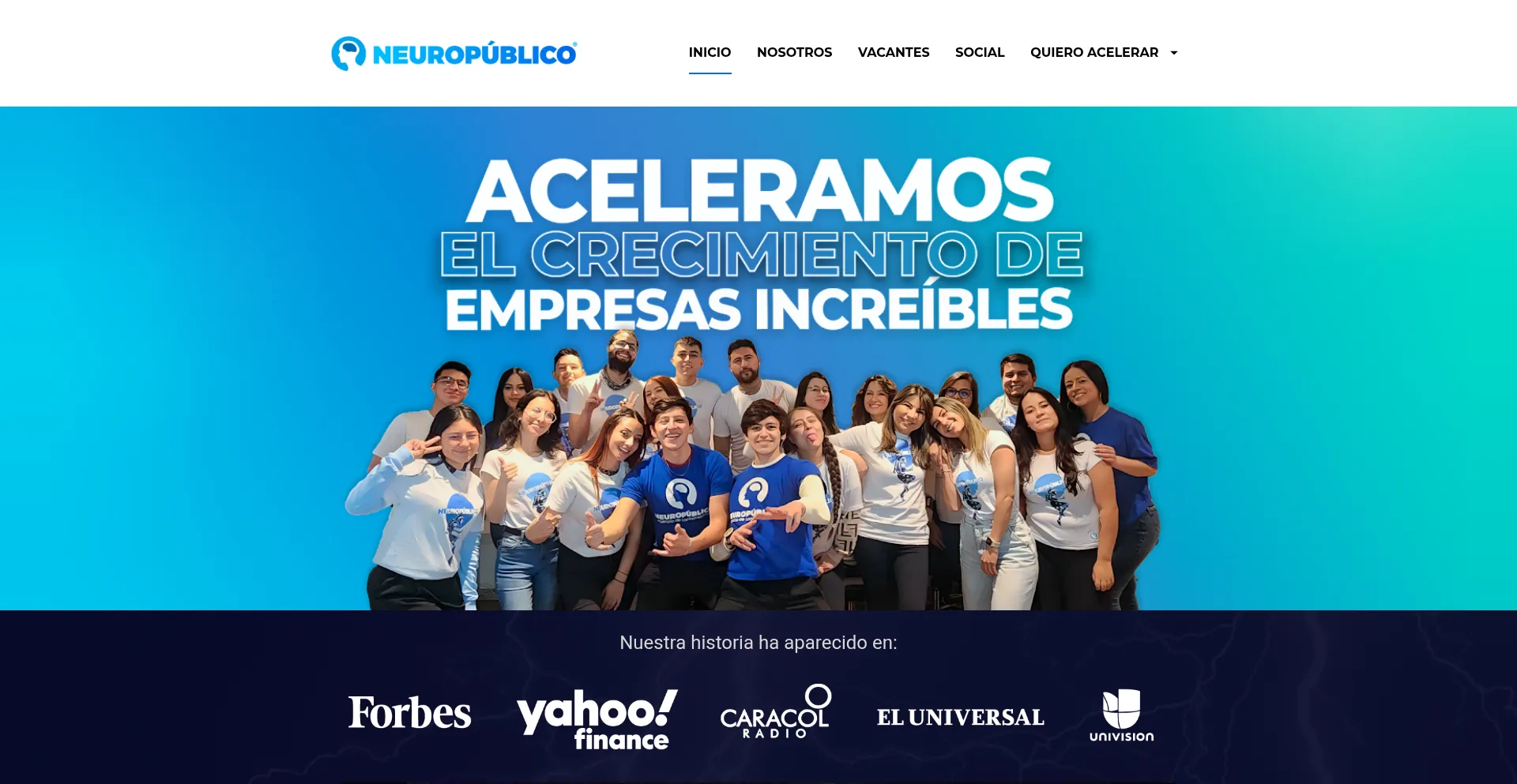Website screenshot of Neuropublico.com