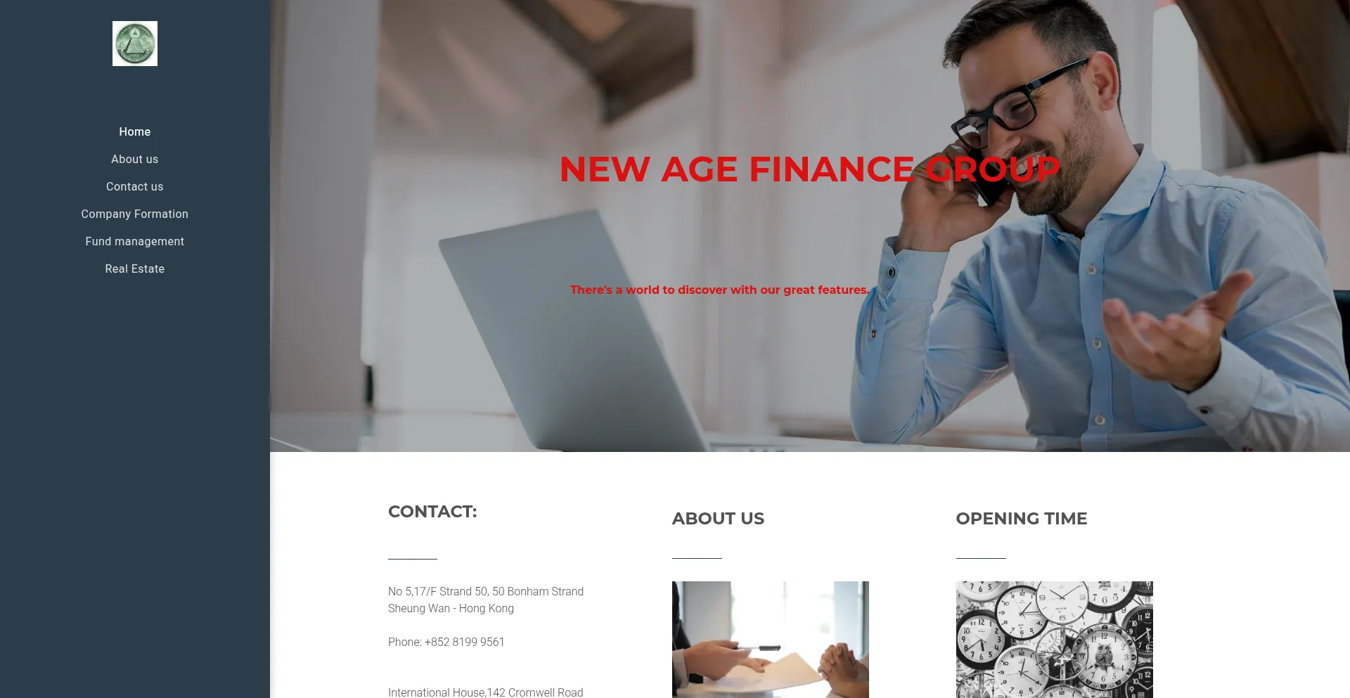 Newage-finance.com Screenshot