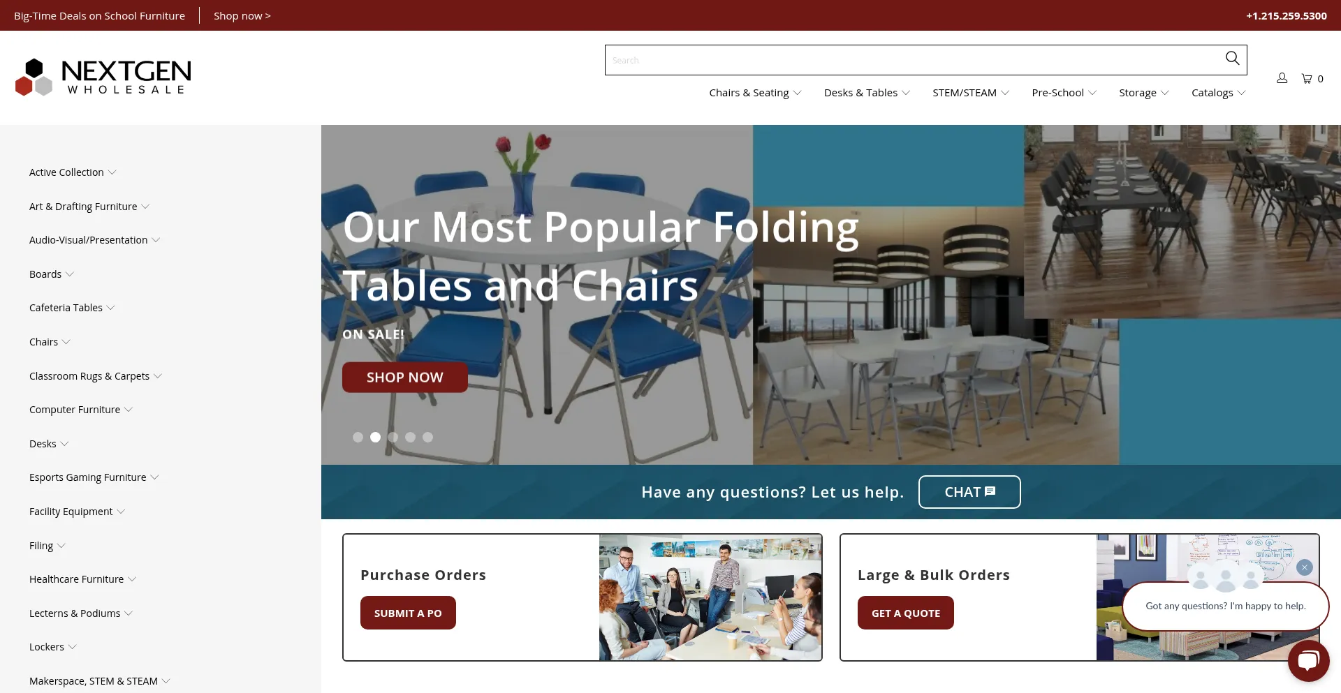 Website screenshot of Nextgenfurniture.com